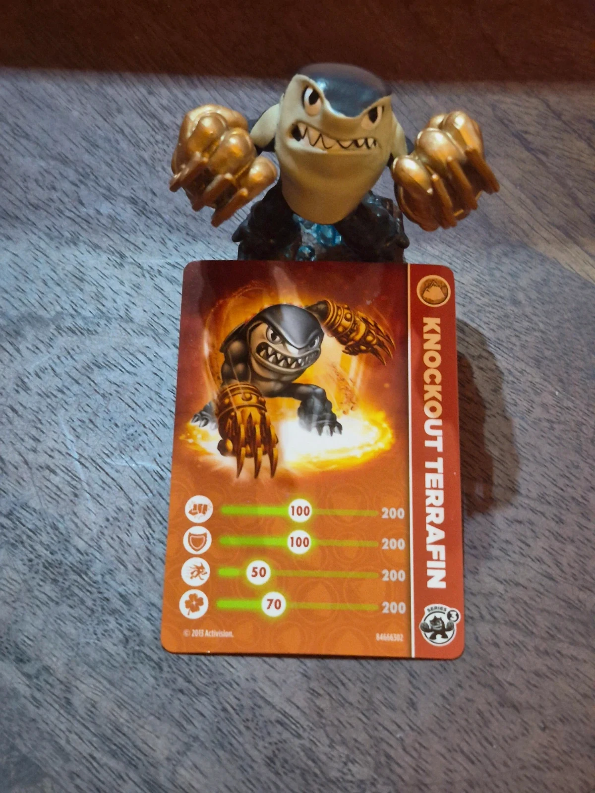 Figurine Skylanders Swap Force - Knockout Terrafin (Série 3) + Carte