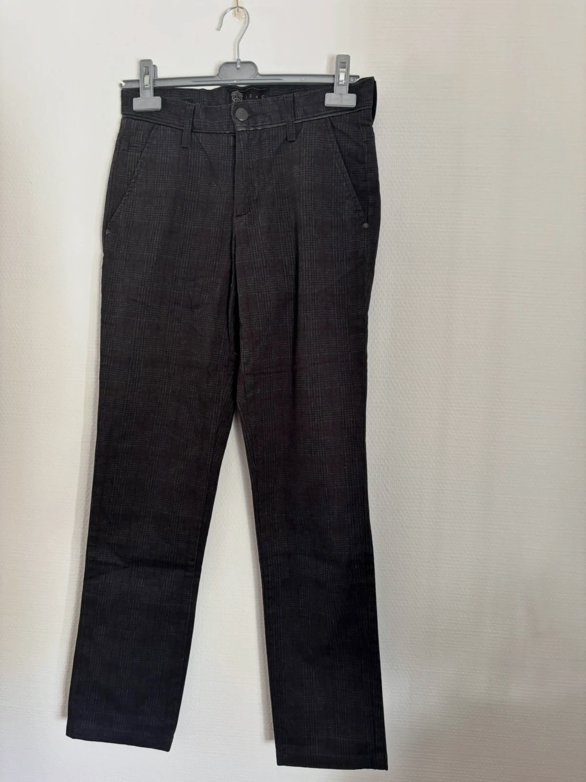 Pantalon à carreaux coupe habillée