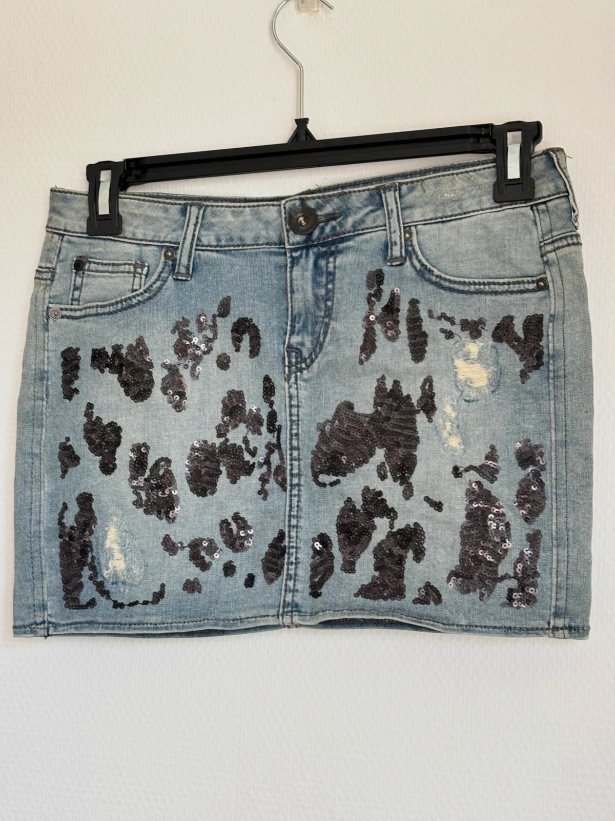 Jupe en jean Guess à sequins