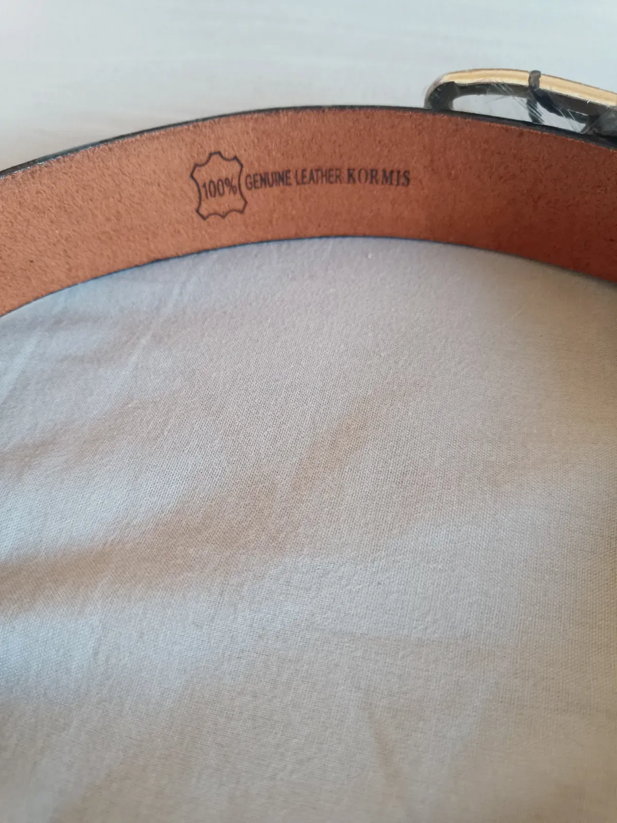 Cinturón de piel negro Kormis – Kormis – taille Taille unique 3