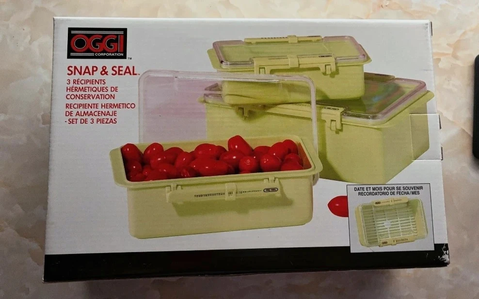 OGGI Snap & Seal – 3-Piece Food Storage Container Set