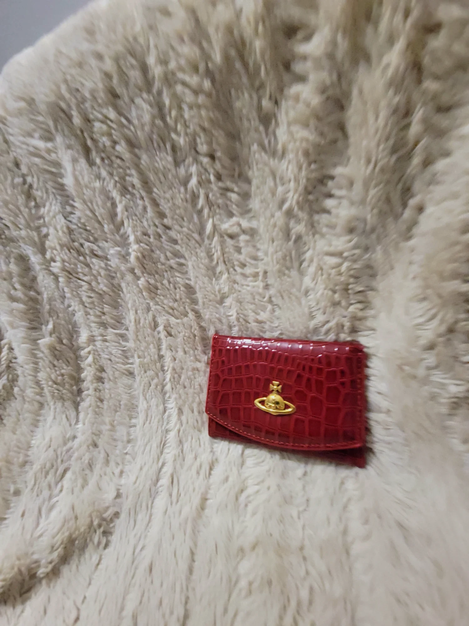 Portefeuille Vivienne Westwood en cuir effet crocodile