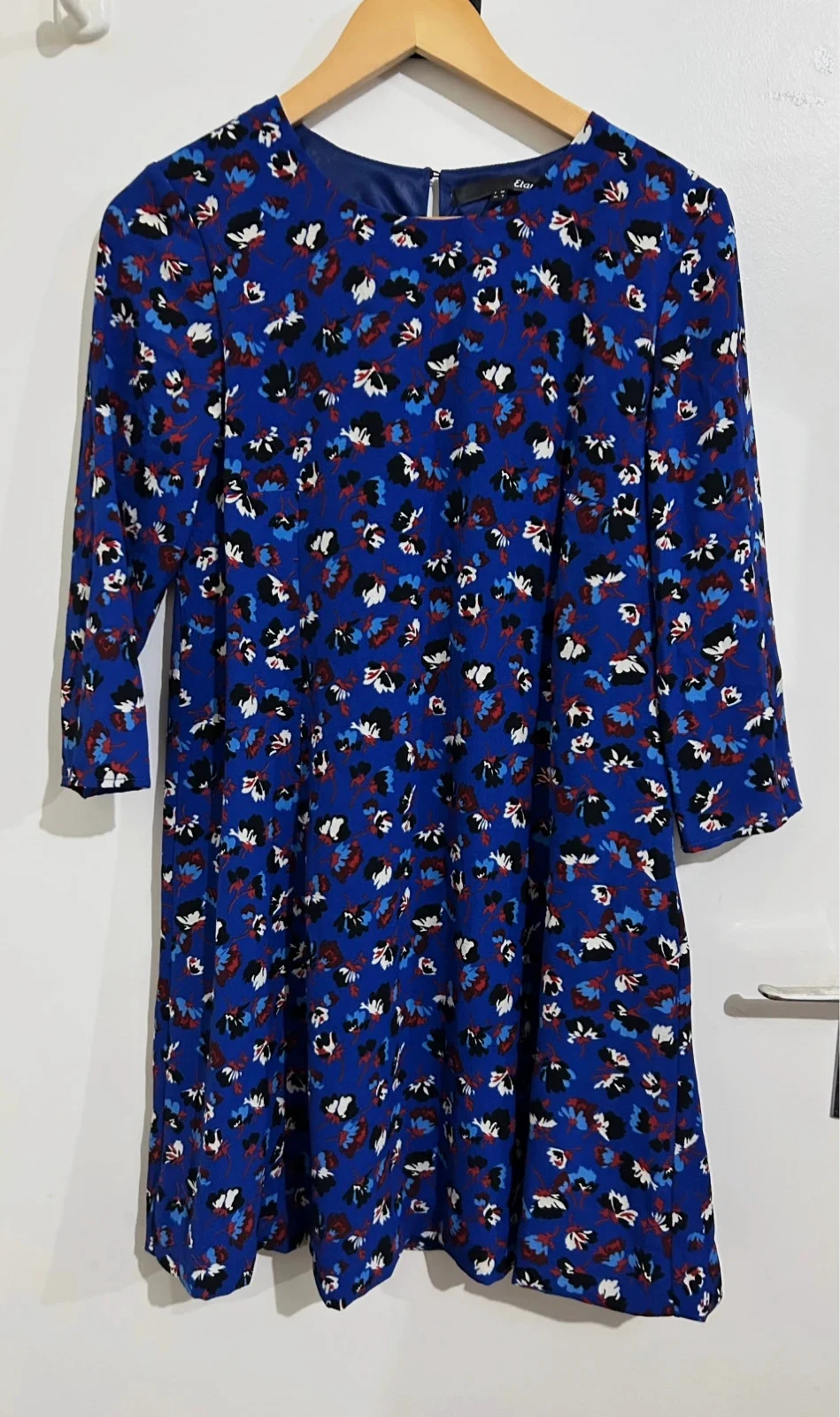 Robe Etam bleu électrique fleurie taille 36