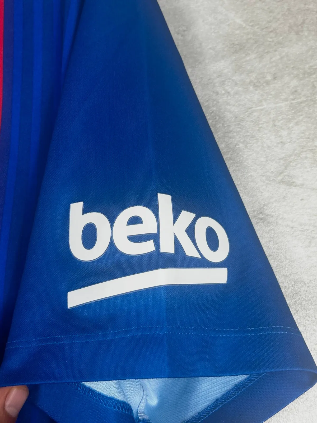 Nike homme FC Barcelona 2016 2017 taille L maillot domicile Dri-FIT sponsorless bleu rouge – Nike – taille L 5