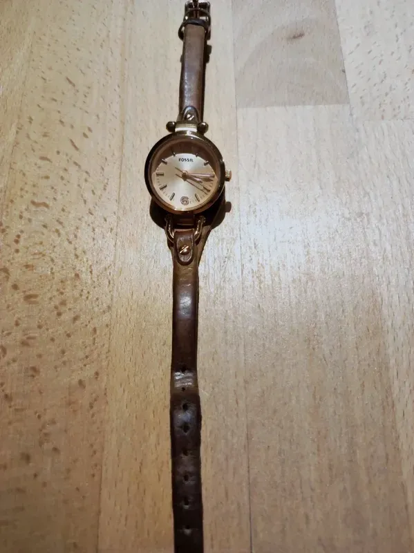 Fossil montre bracelet cuir marron – Fossil – marron – taille Taille unique 2