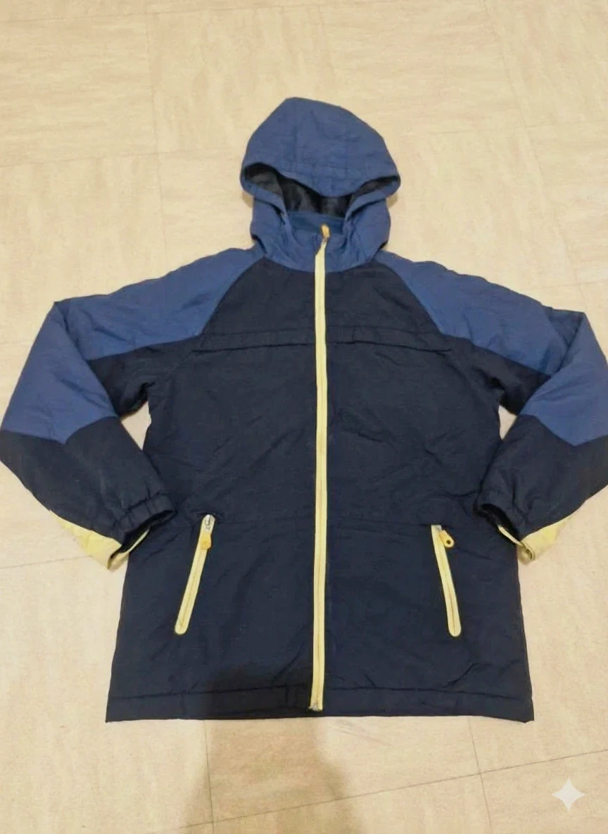 Veste garçon 11-12 ans bleu marine avec capuche – TEX – taille 12 ans / 152 cm