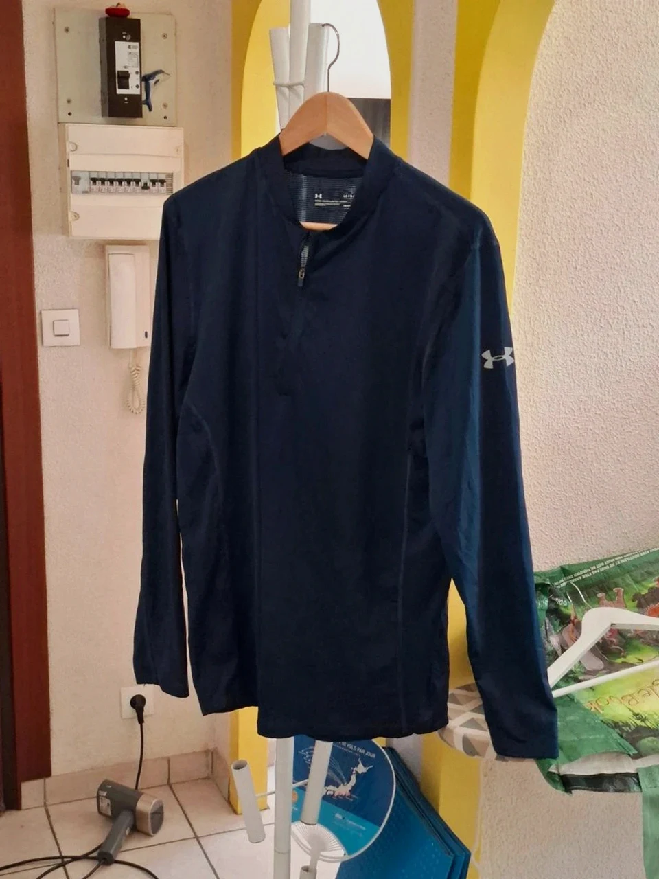 Haut Manches Longues de Training Under Armour HeatGear - Bleu Marine - Taille L