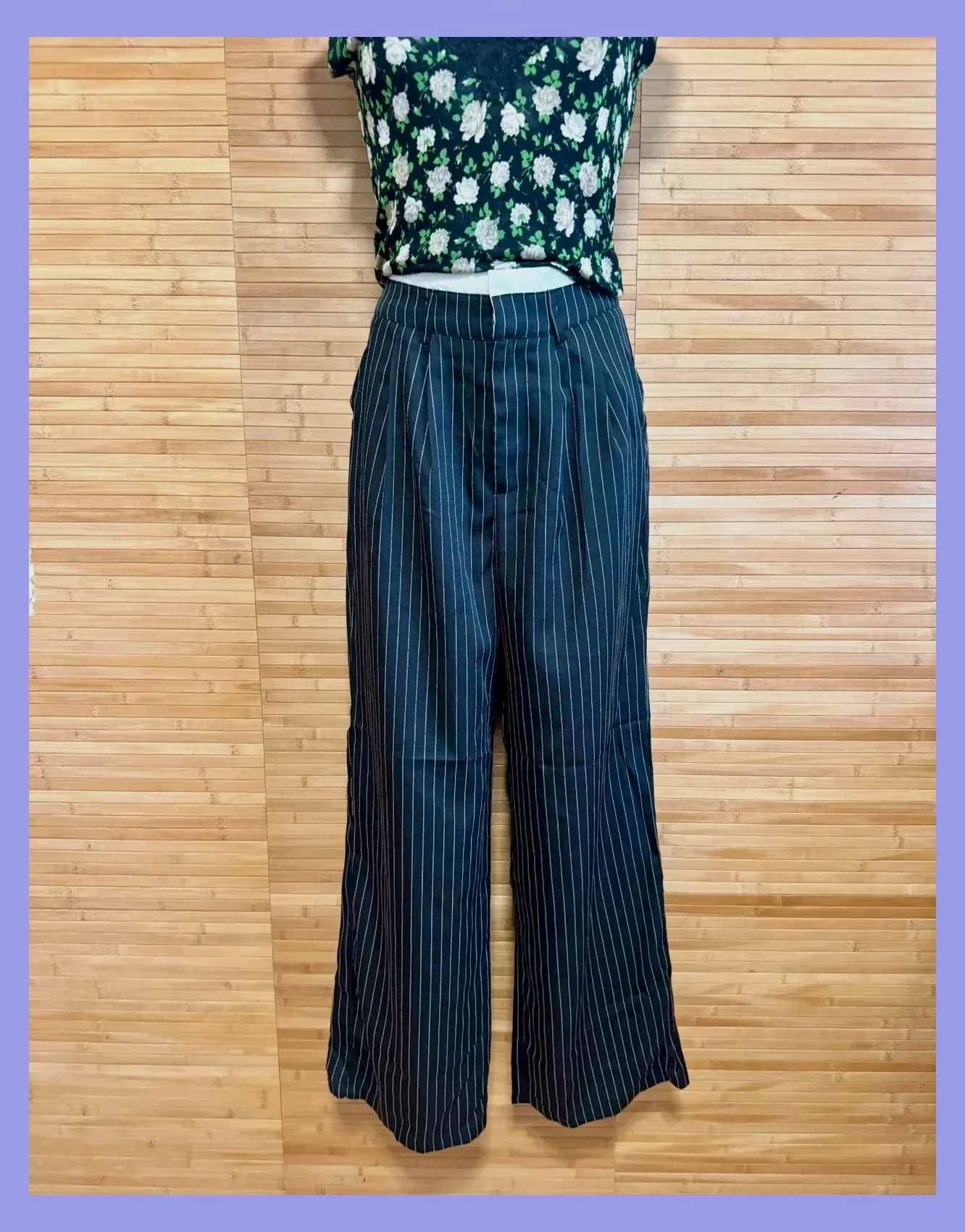 Pantalones anchos rayas talla única para M 😍