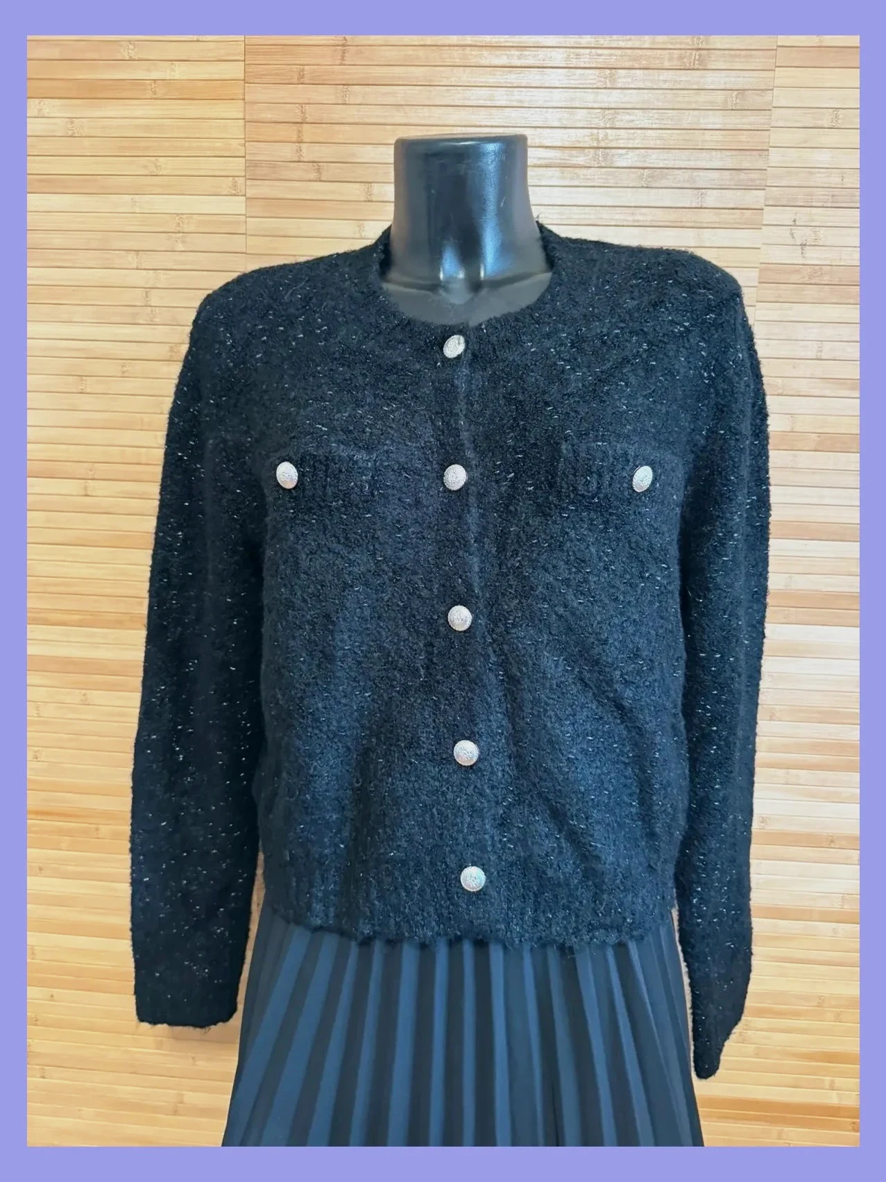 Cárdigan punto rizado vintage , talla única para L/XL 😍 – Vintage – taille Taille unique