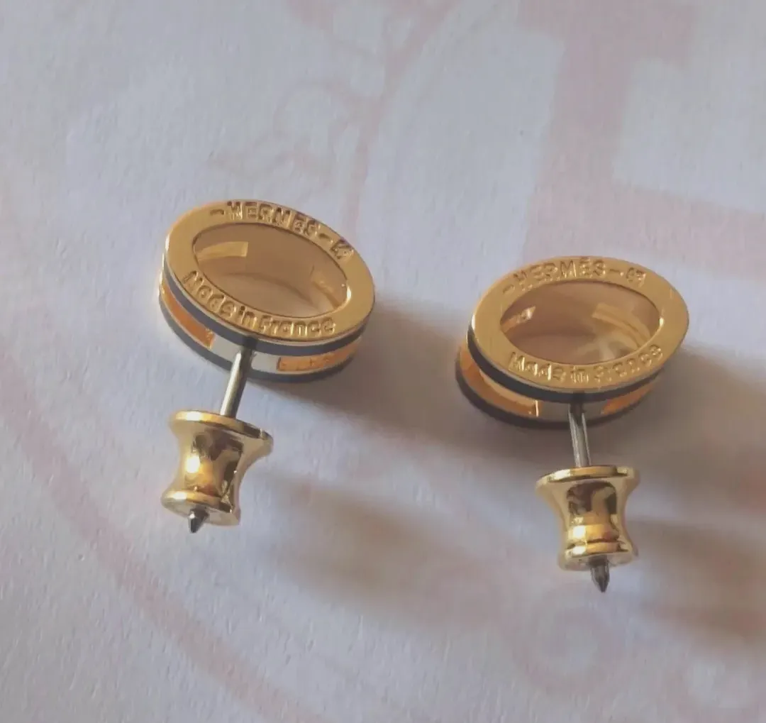Boucles d'oreilles Hermès H dorées Pop H  – Hermès – doré – taille Taille unique 9