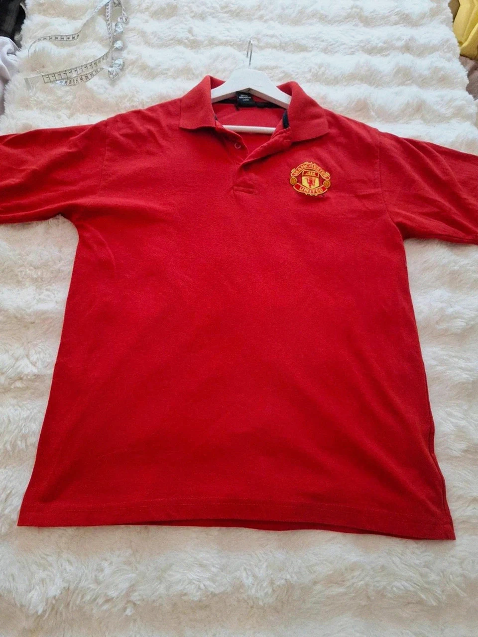 Polo Rouge Collector Manchester United Merchandise Officiel - Saison 2005-2006 - Taille S