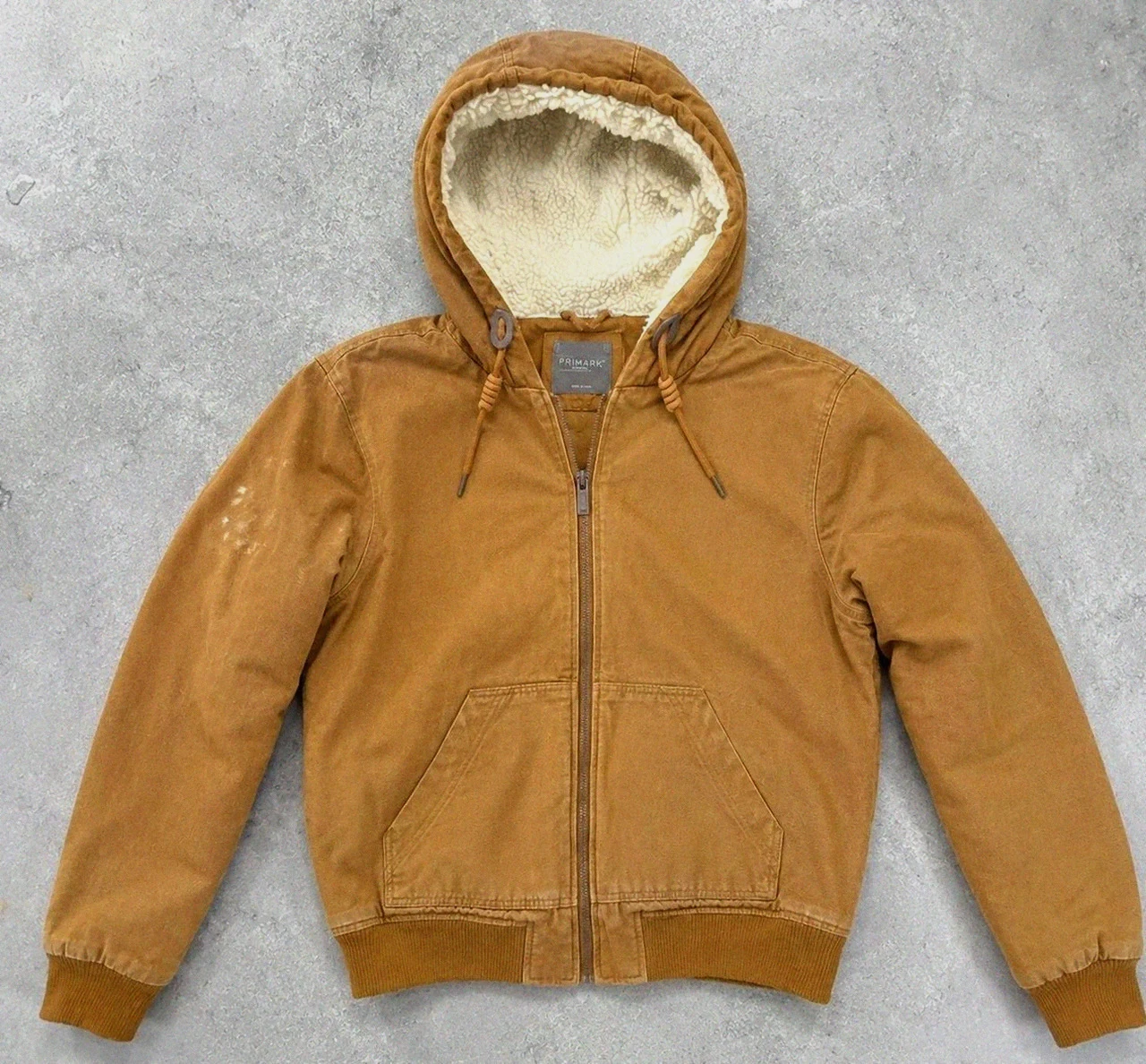 Veste Primark Marron Active Jacket Style Carhartt Workwear Sherpa M Canvas