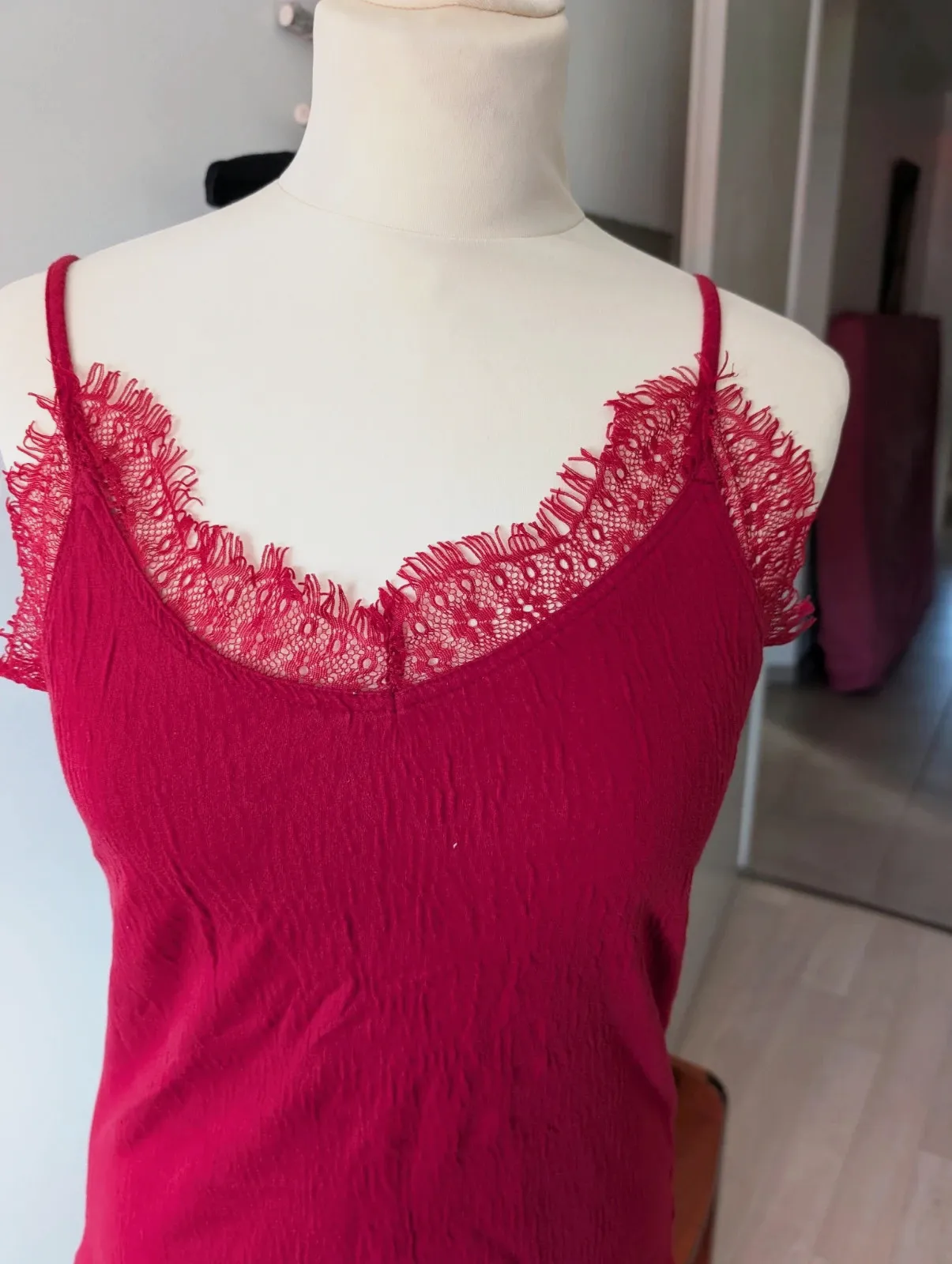Débardeur/ caraco / top bretelle rouge Taille M – Fashion Private Company – taille M / 38 / 10 3