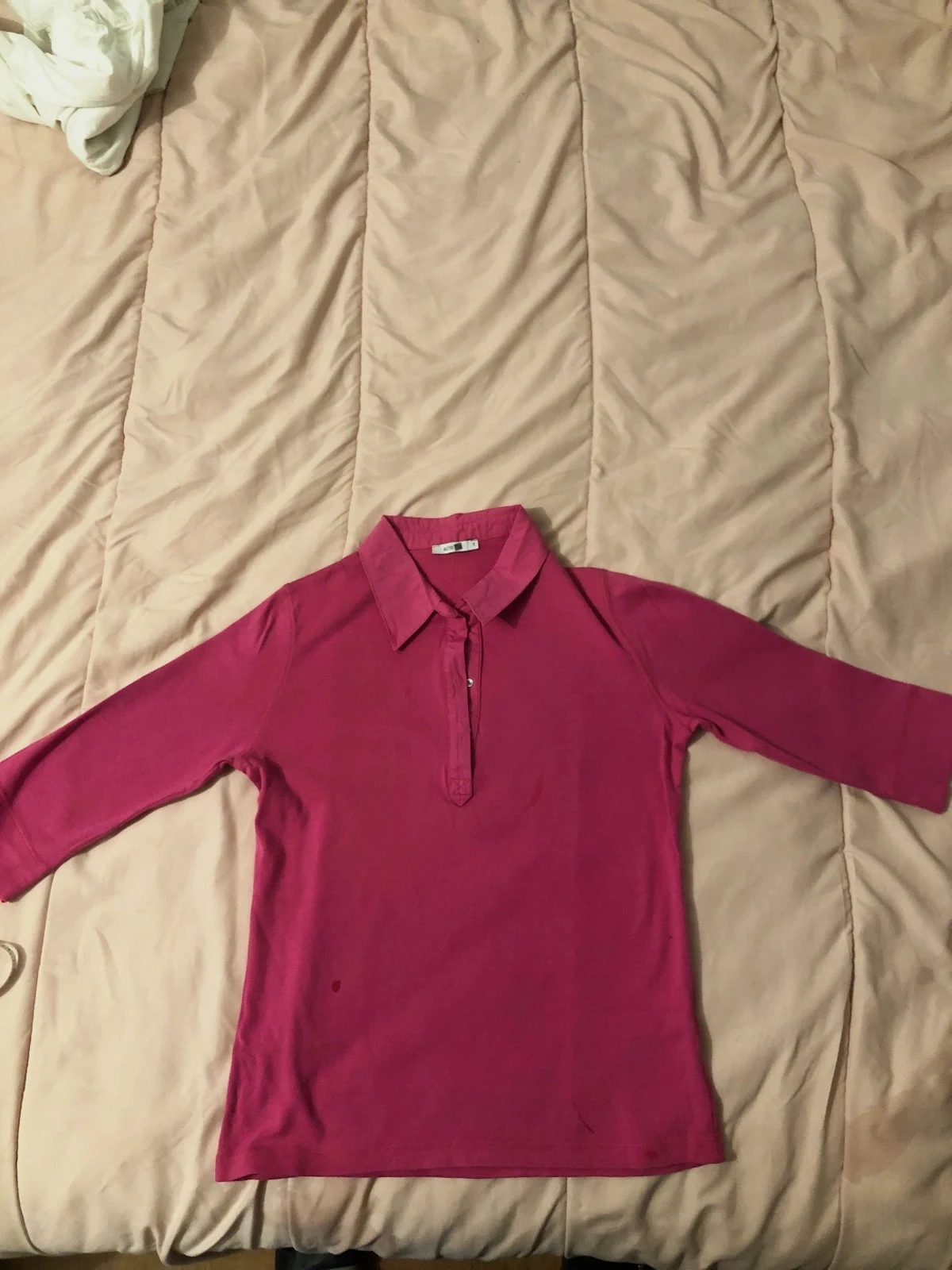 Polo Manches Longues Rose Fuchsia – Taille 1 (S / 36)