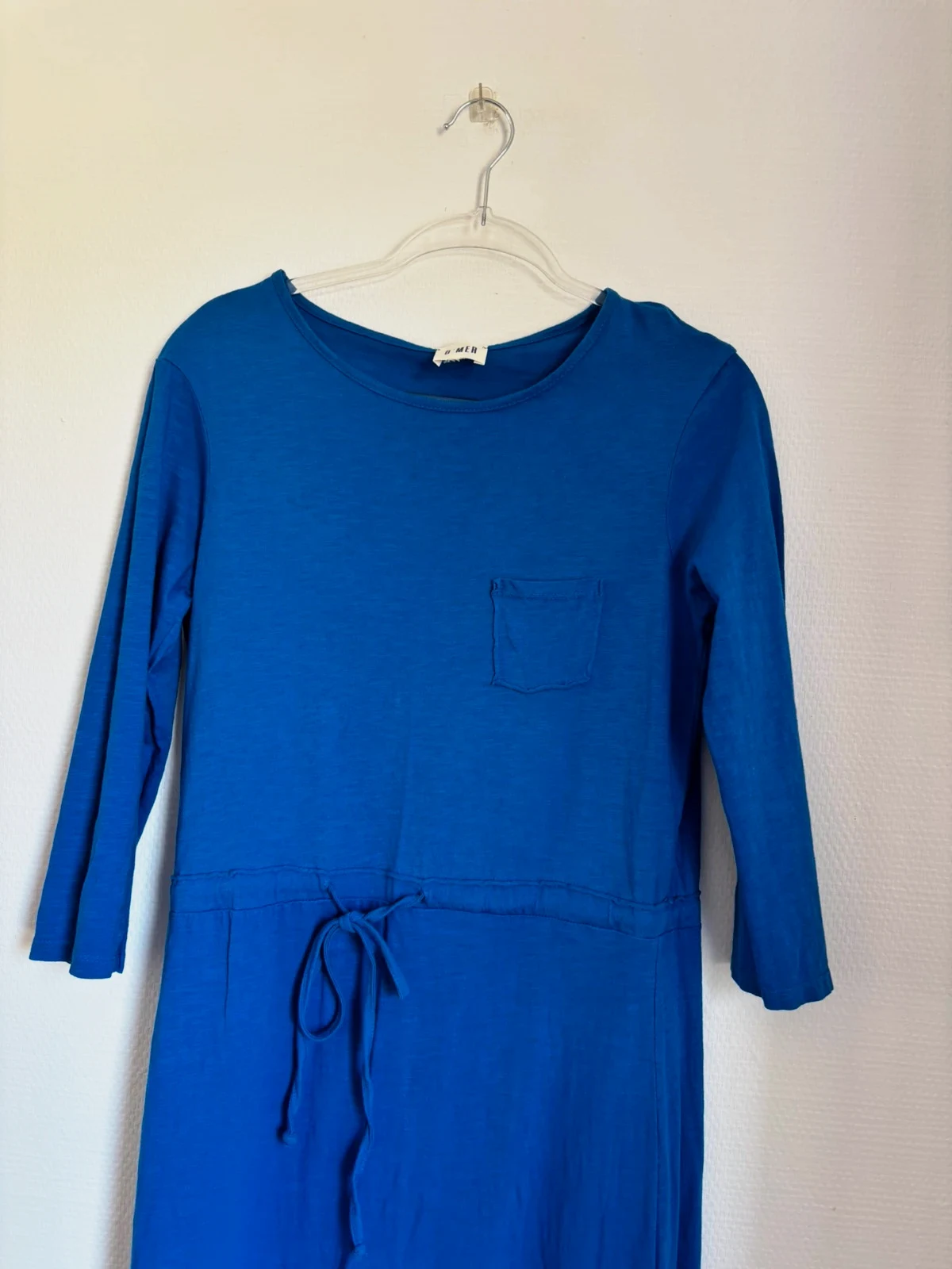 Robe longue bleue