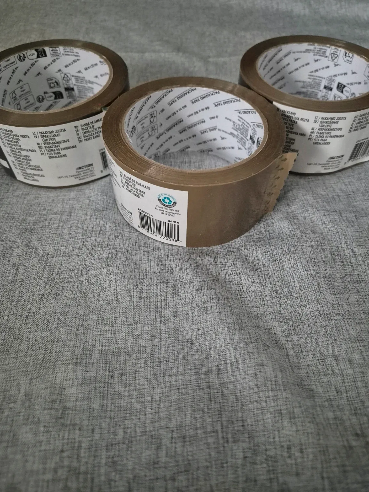 Lot 3 rouleau de scotch marron – Action 2