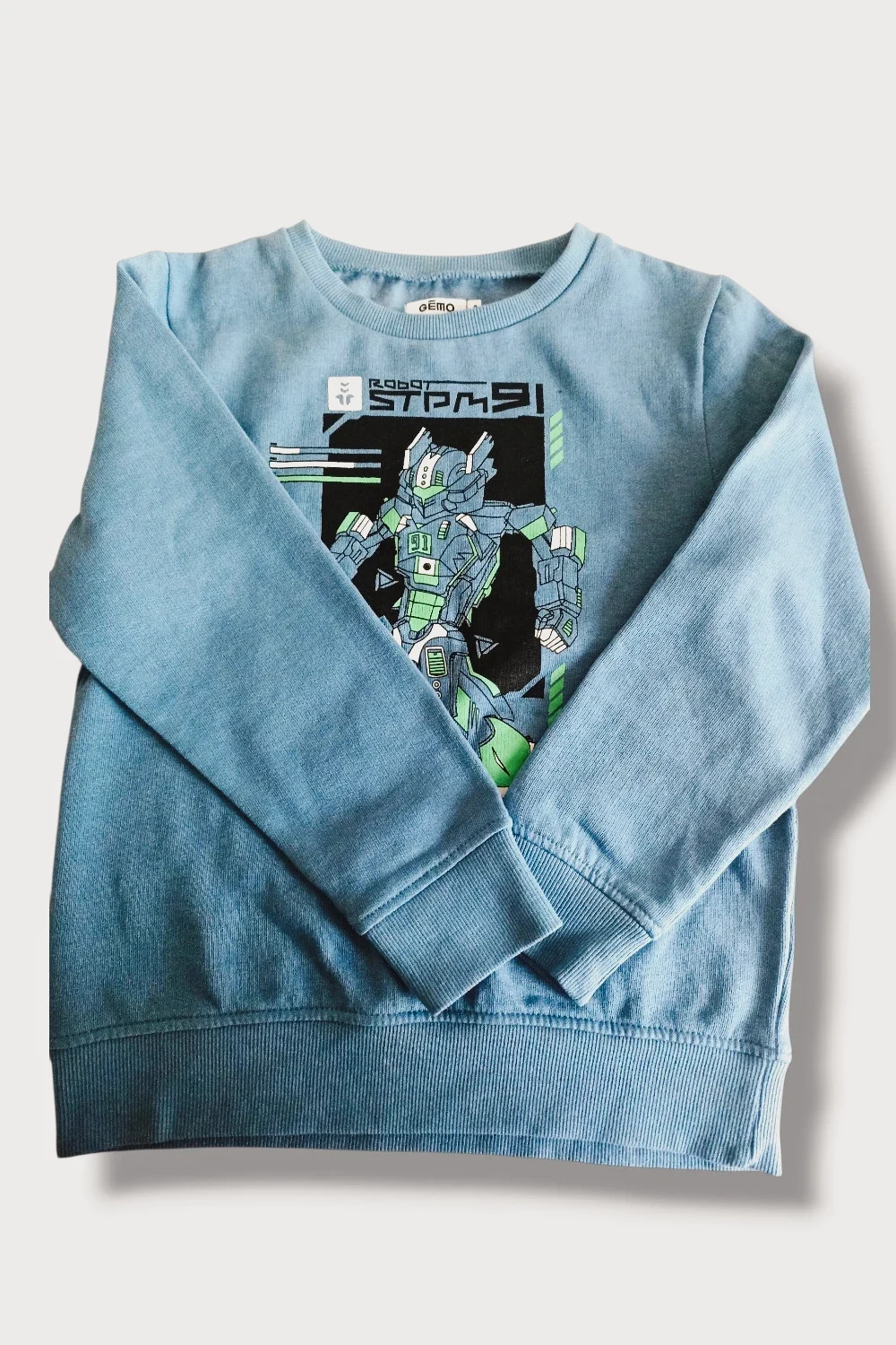 👕🤖 Pull enfant Gémo – Bleu – 8 ans 🤖👕 – Gémo – taille 8 ans / 128 cm