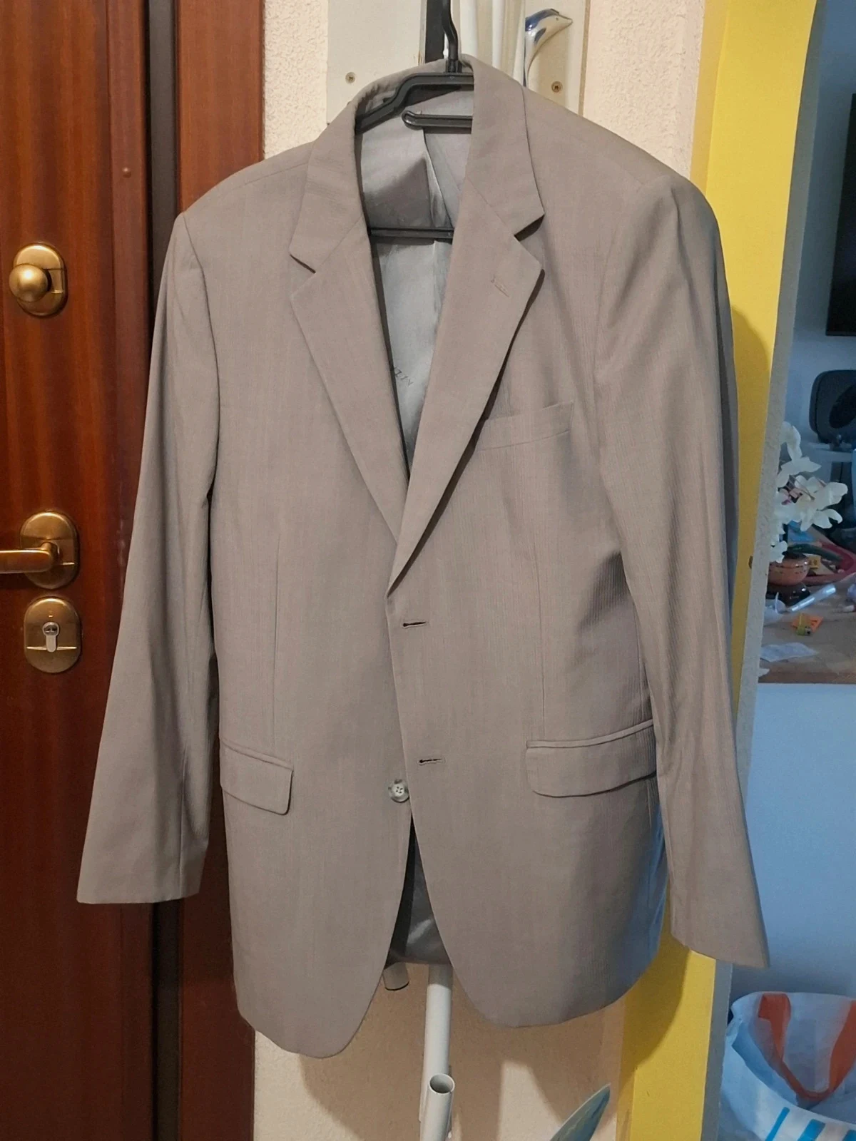 Veste de Costume / Blazer Gris "Azzaro" T.52 / L-XL