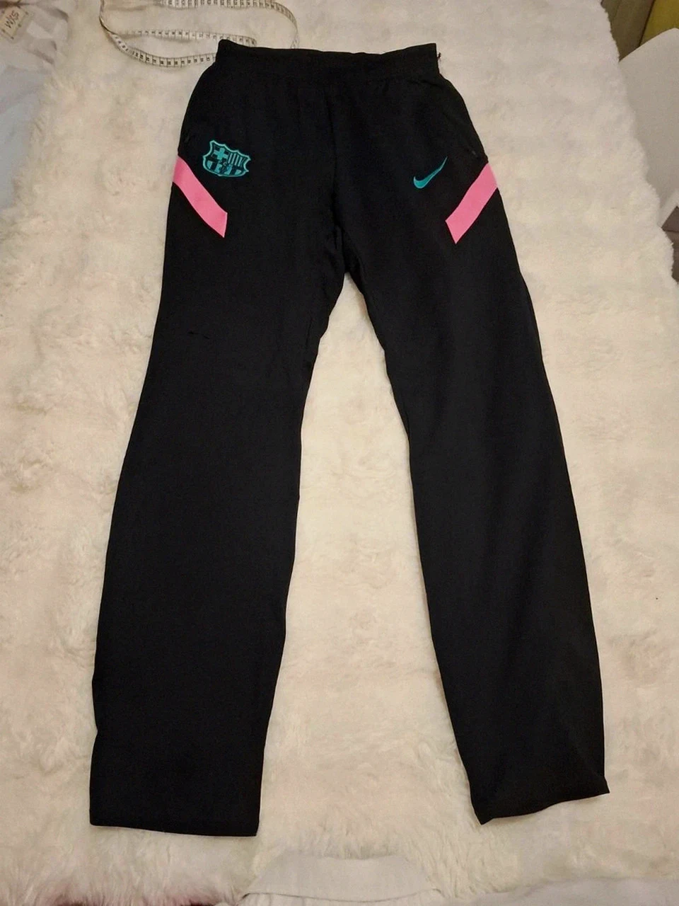 Pantalon de survêtement Nike FC Barcelone - Saison 20/21 - Noir et rose / turquoise - Taille S