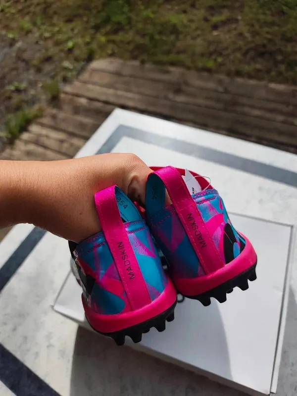 Chaussures terrain synthétique Adidas Glitch Bleu Rose – adidas – bleu, rose – taille 40 3