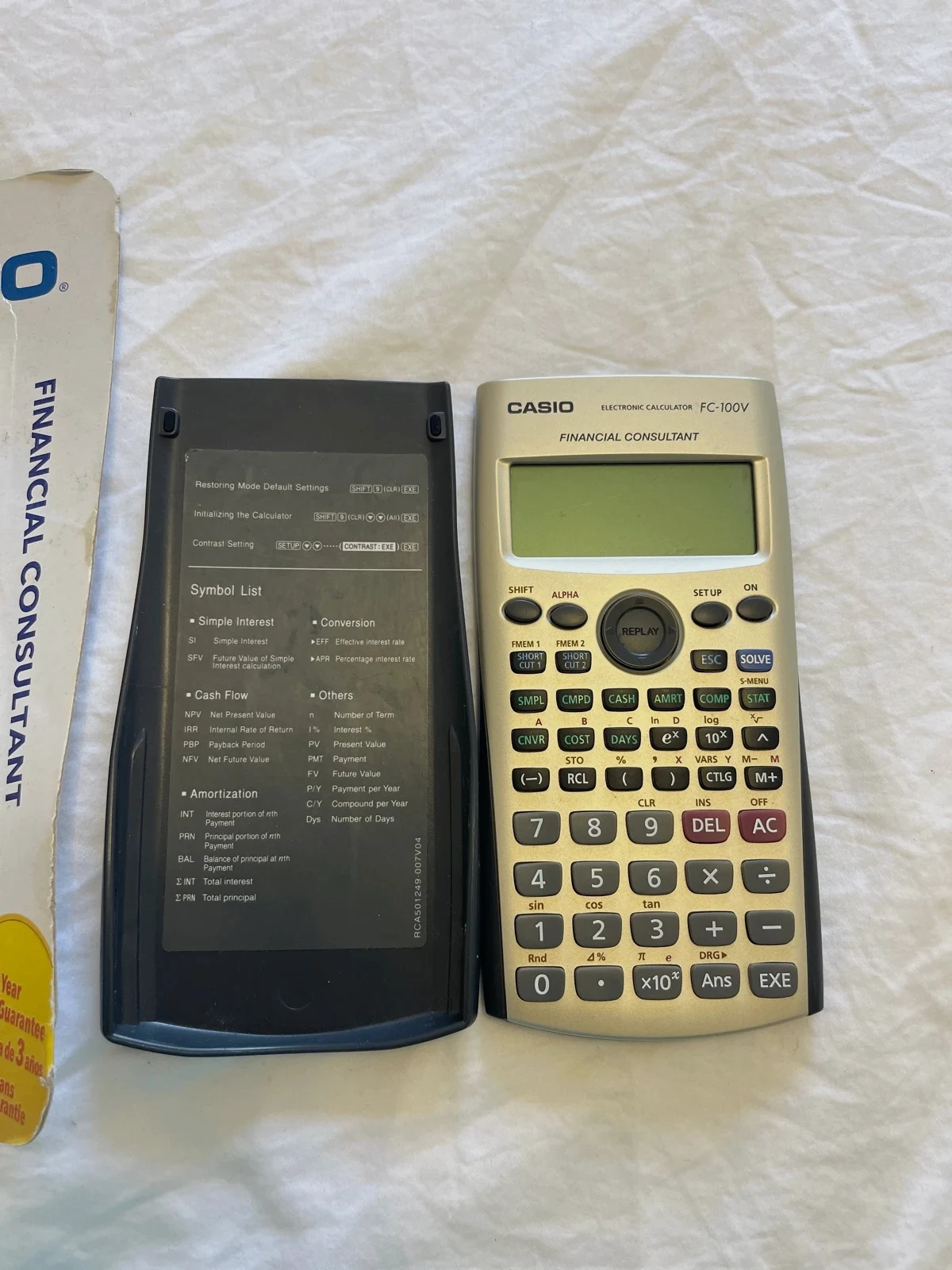 Calculadora financiera Casio FC-100V nueva – CASIO