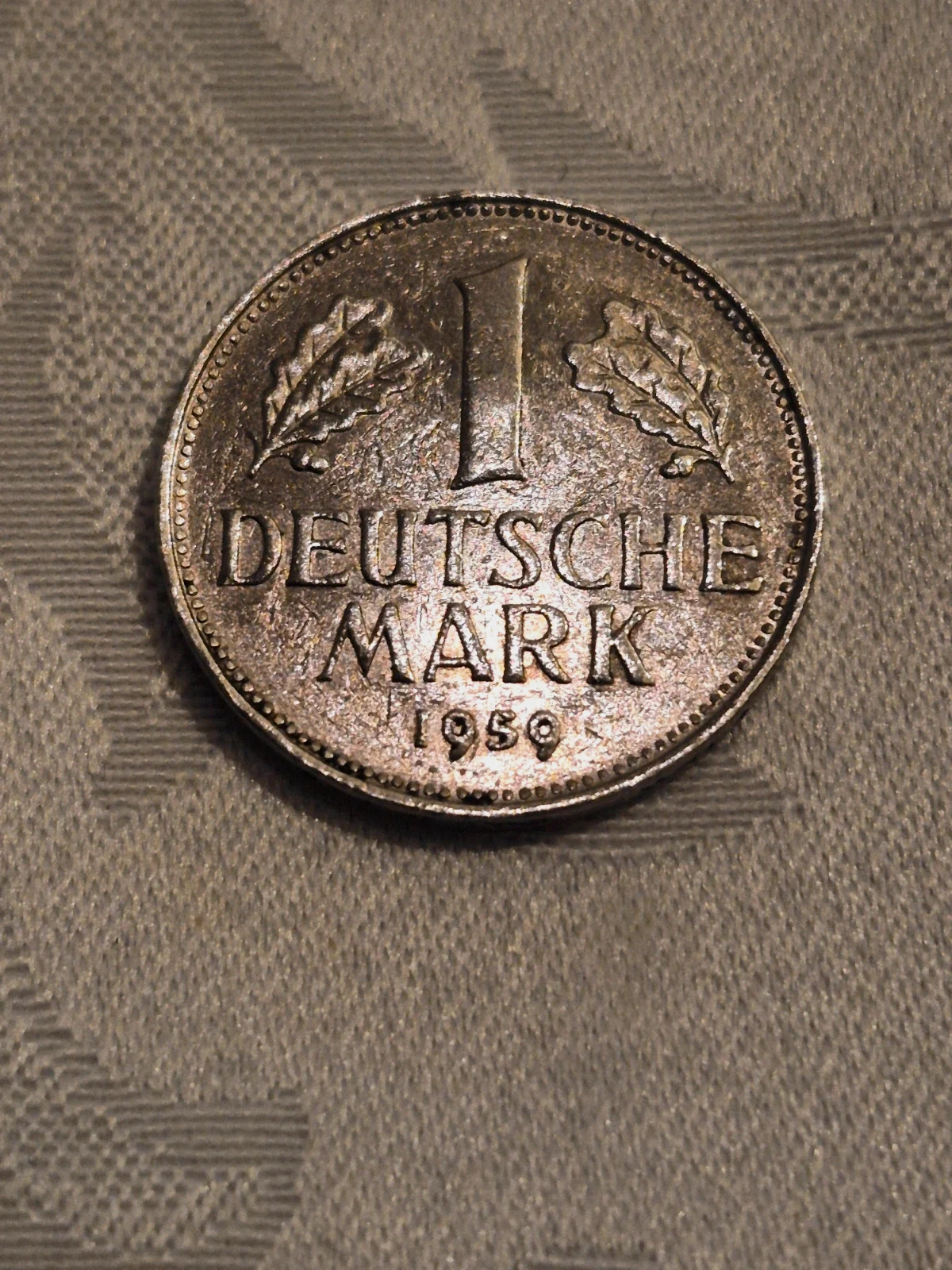 Pièce de 1 deutsche mark allemand (1950)