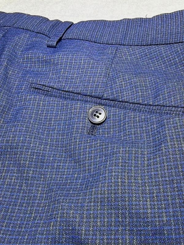 Pantalon - bleu foncé - taille 40 (W32 L32) - coupe droite - tissu texturé – Primark – taille L 4