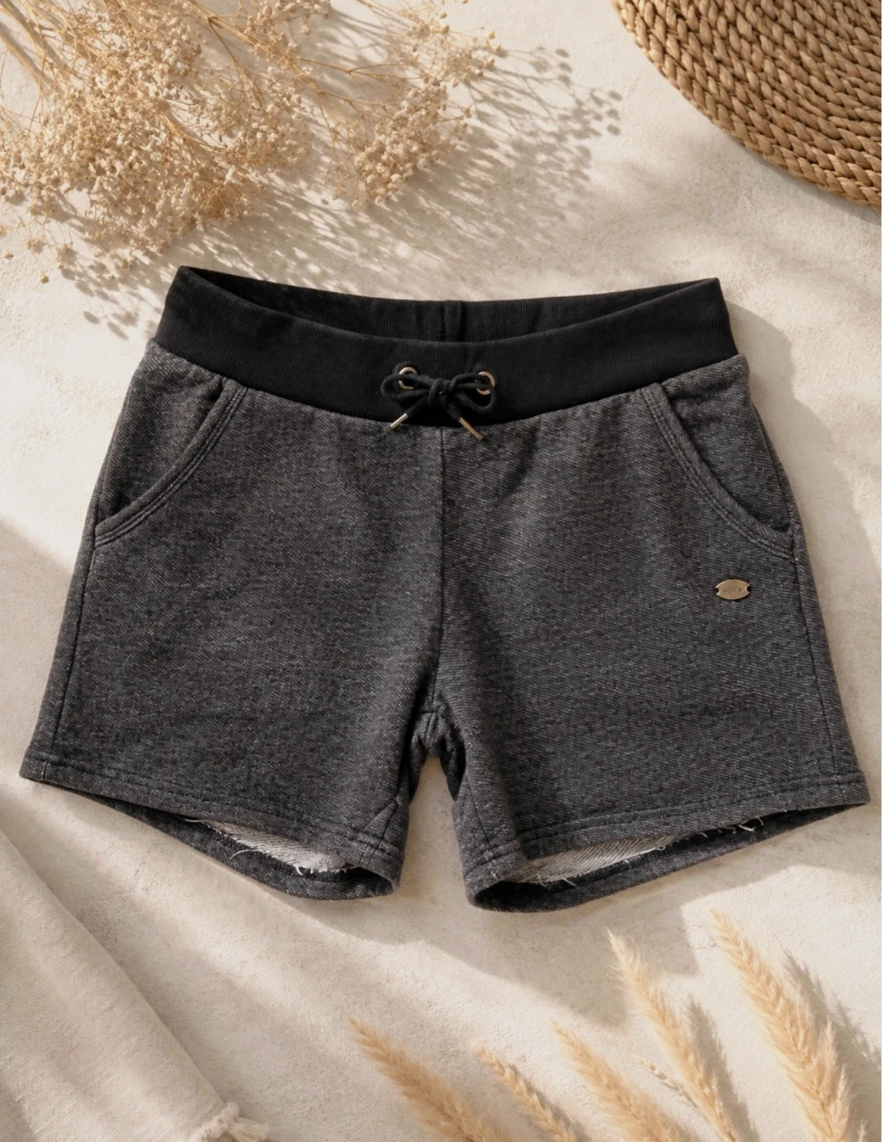 Short Ellesse gris anthracite taille S