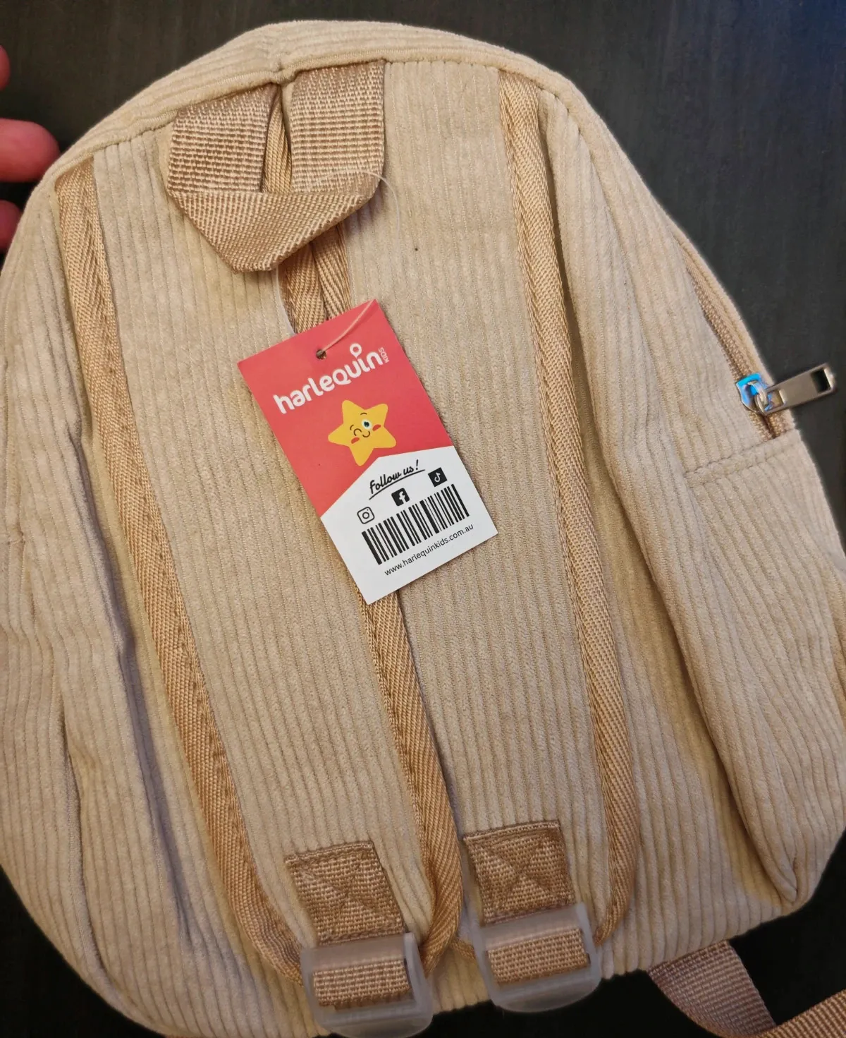 Petit sac à dos enfant Harlequin Kids beige – Neuf avec étiquette – Harlequin 2