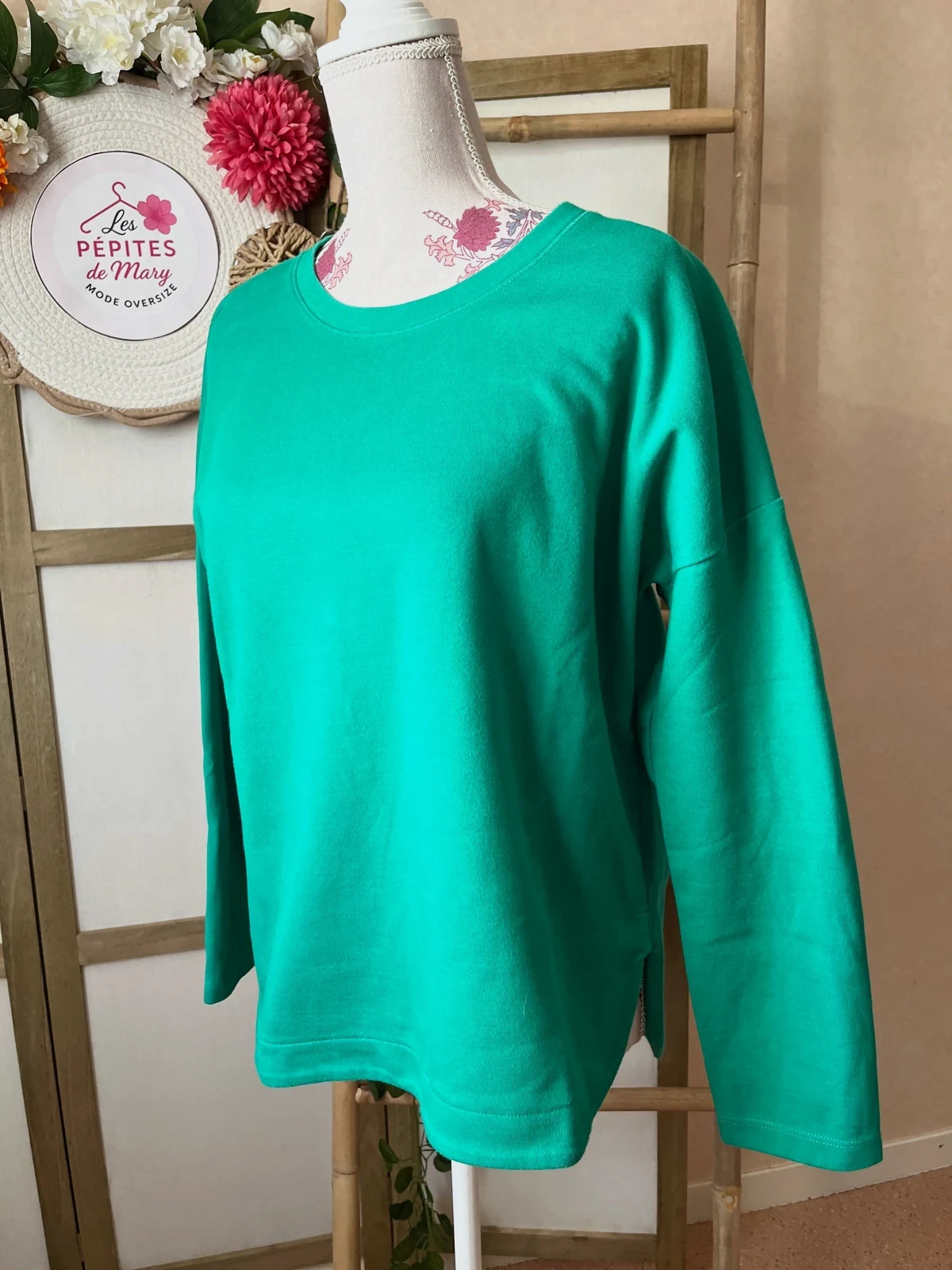 🌸 Sweat vert Brésil Cecil 🌸 – Cecil – taille M / 38 / 10