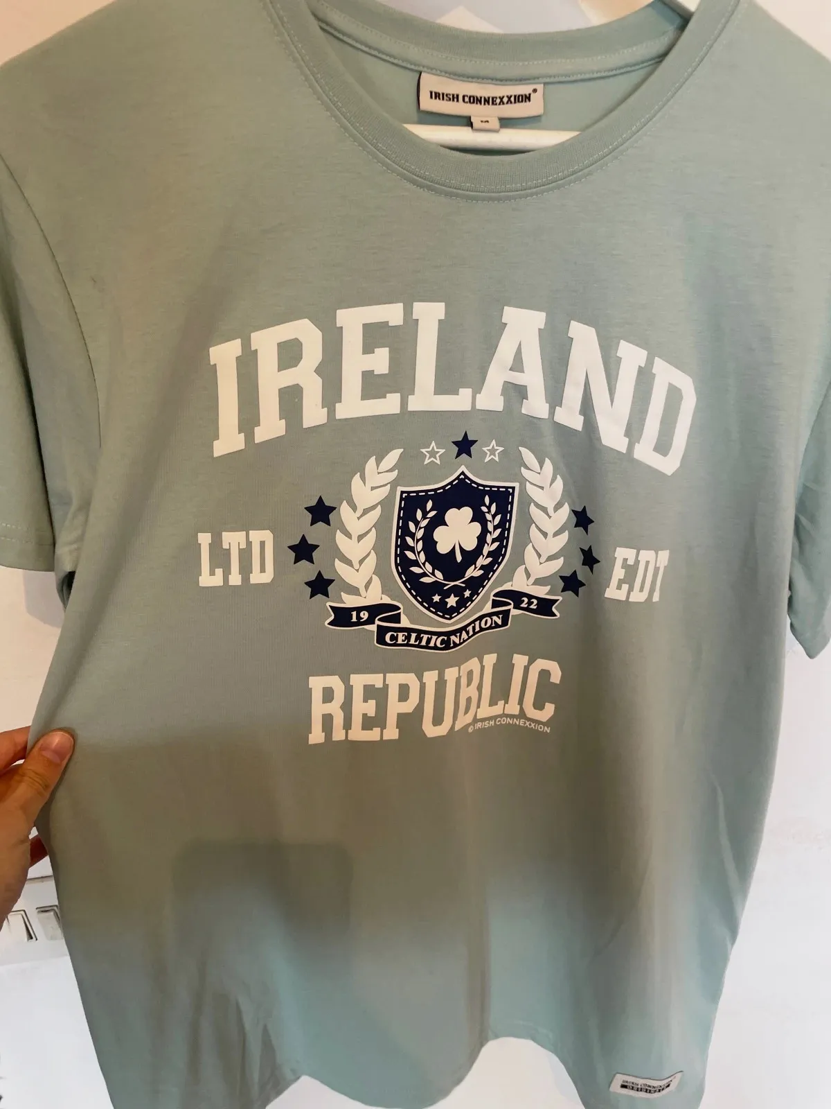 Camiseta verde agua "Ireland Republic" - Irish Connexxion - Talla M – Irish Connexxion – taille M 4
