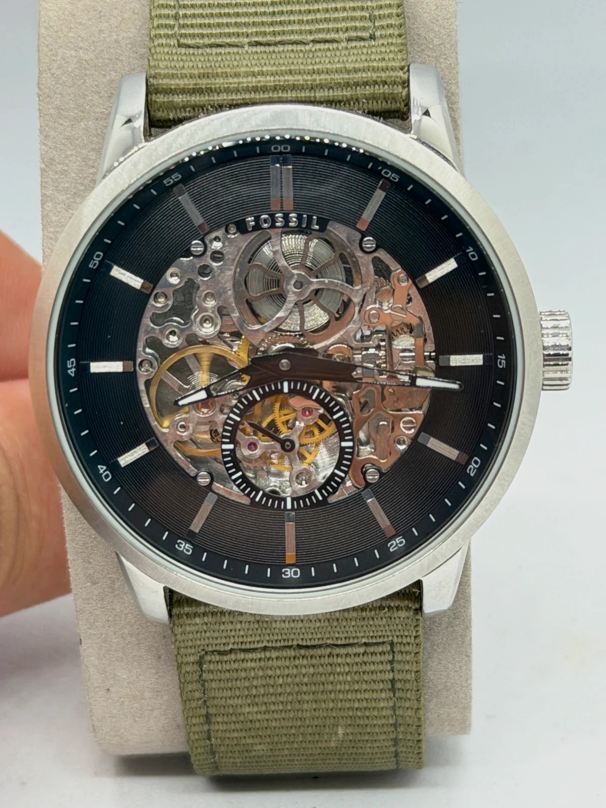 Montre Automatique Fossil ME3018 Skeleton – Très Bon État