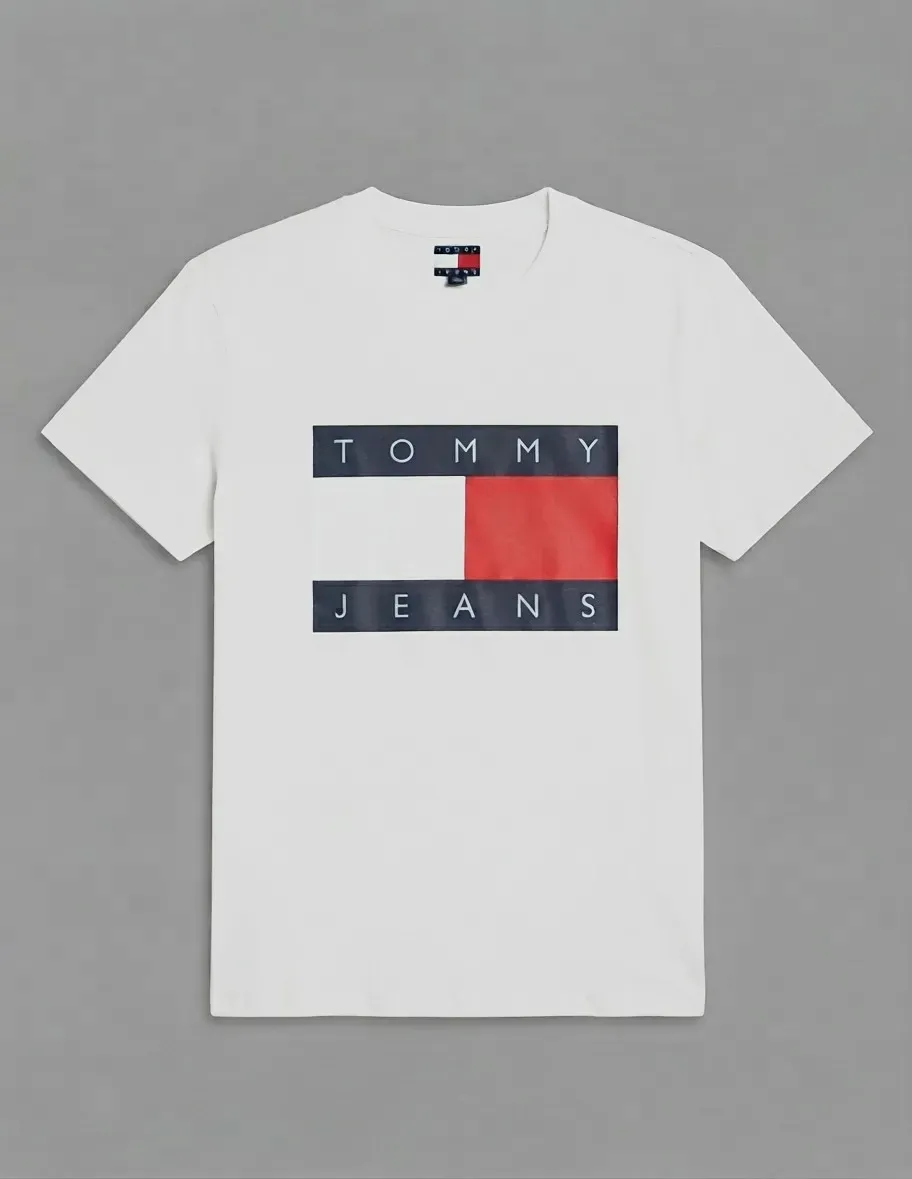 T-shirt Tommy Hilfiger Big Flag White - taille L – Tommy Hilfiger – taille L 4