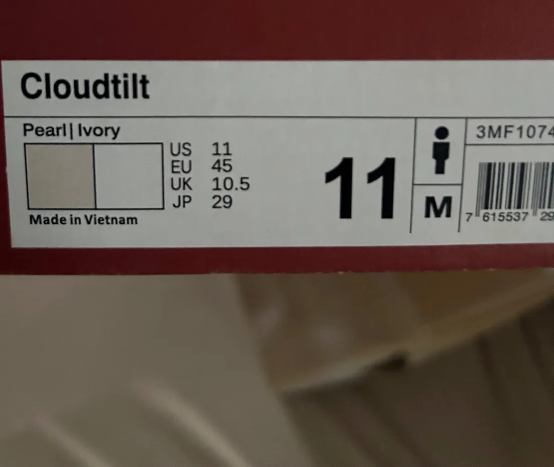 On cloud pearl ivory blanc rouge – On cloud – blanc/rouge – taille EU 43 6