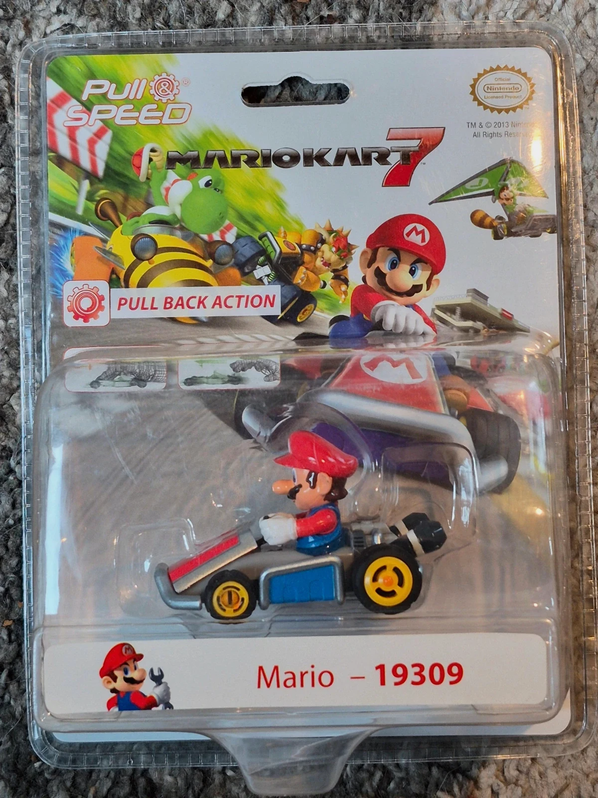 Voiture Mario Pull & Speed Mario Kart 7