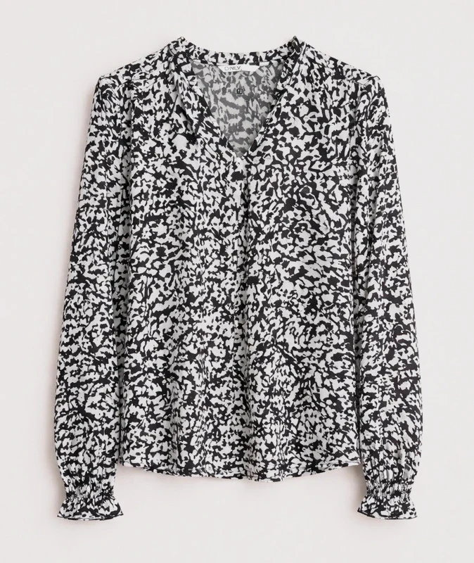 🖤 Blouse fluide noir & blanc – ONLY – taille S 🖤