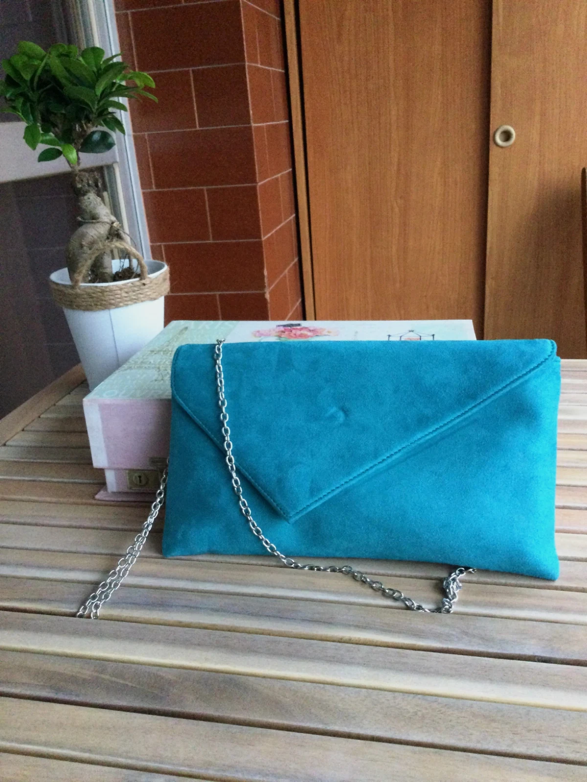 Clutch turquesa