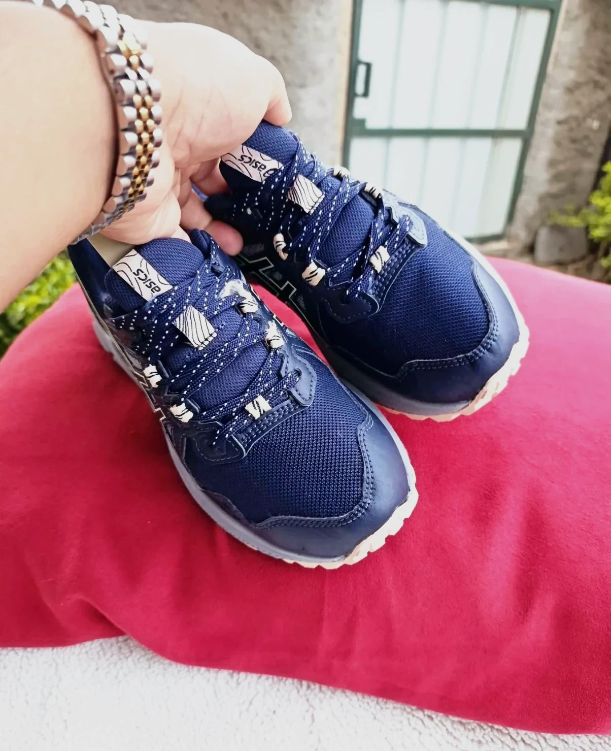 Baskets enfant bleu marine avec strass