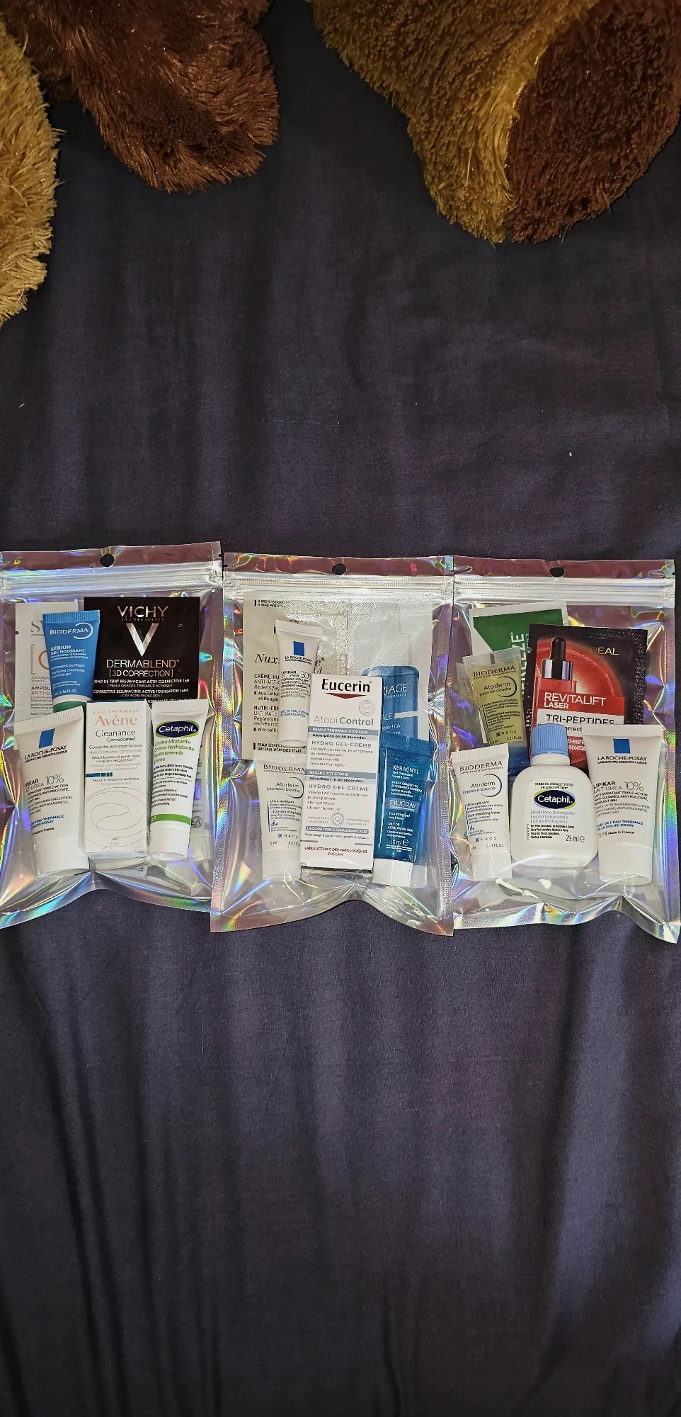Lot découverte soins visage – 18 produits Nuxe, La Roche-Posay, Bioderma, Avène,