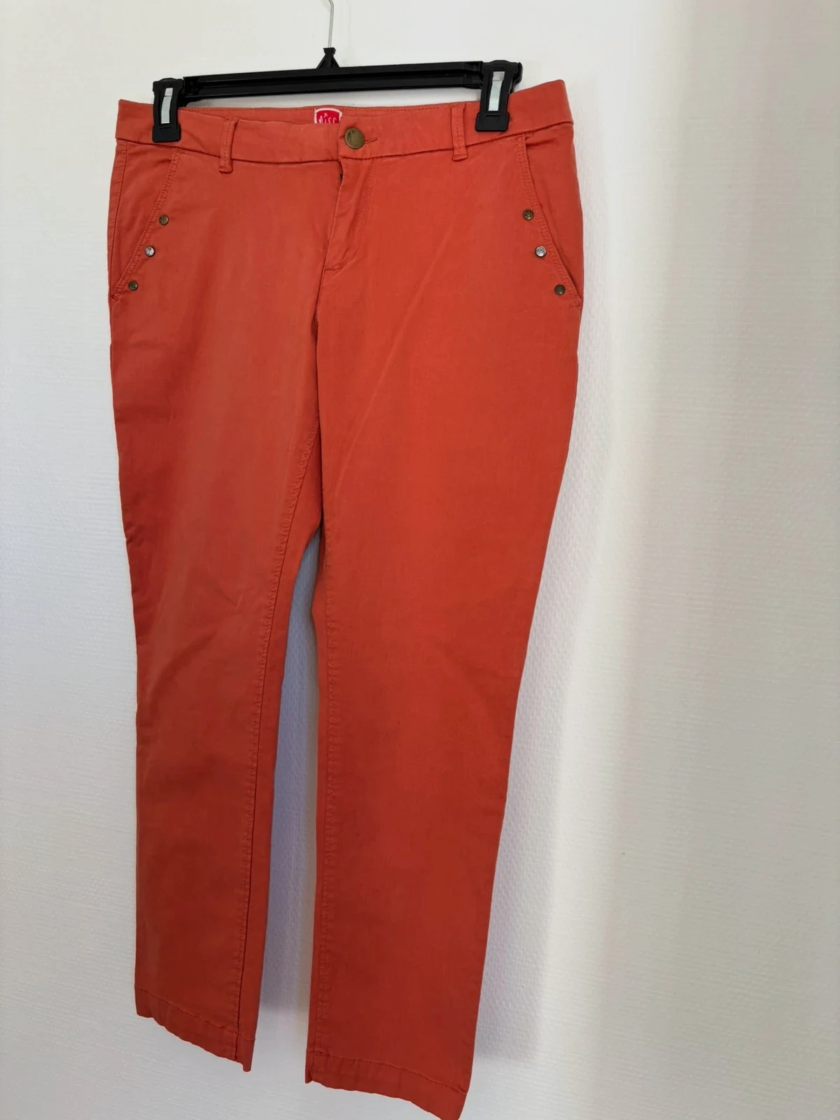 Pantalon chino corail