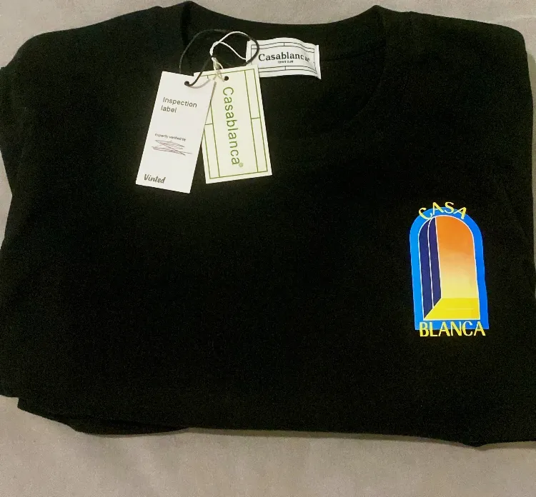 T-shirt Casablanca L'Arche Noir Orange Neuf Taille MAuthentique – Casablanca – noir – taille M 3