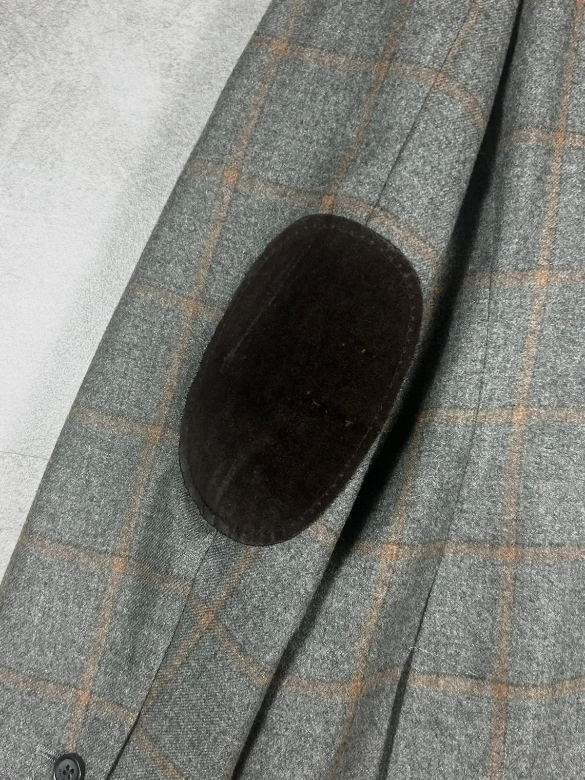 Hackett homme blazer taille 44S 54 XL tissu Loro Piana laine cachemire soie carreaux gris marron – Hackett – taille XL 5