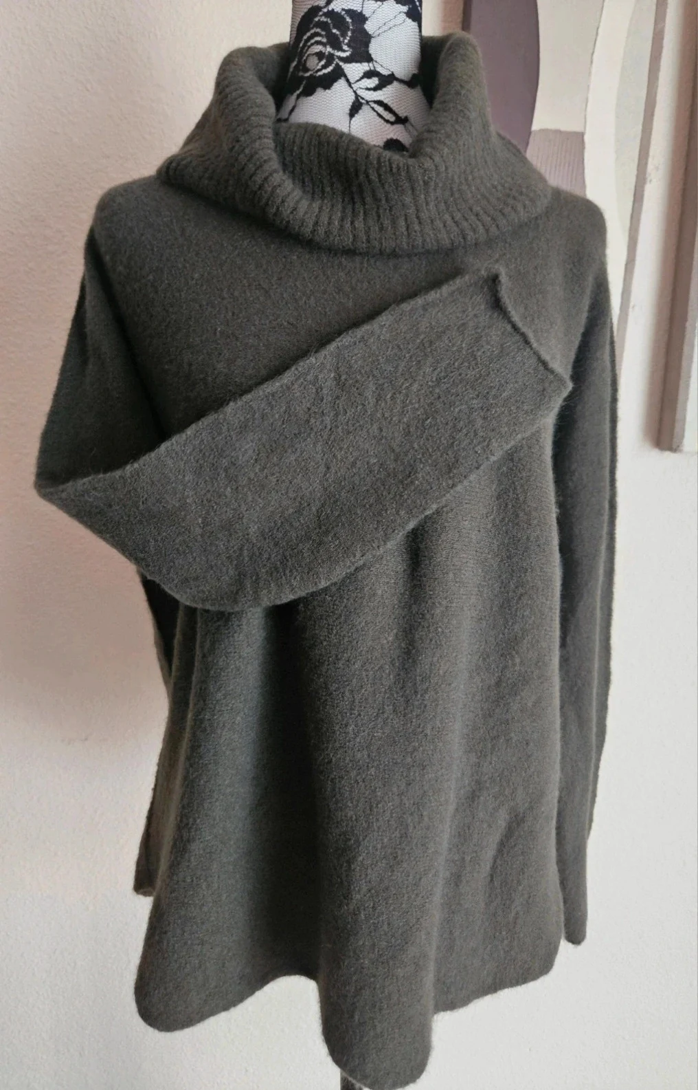 🍂Maqnifique pull doux col tombant avec alpaga - TU 36 au 42 - Made in Italy 🍂