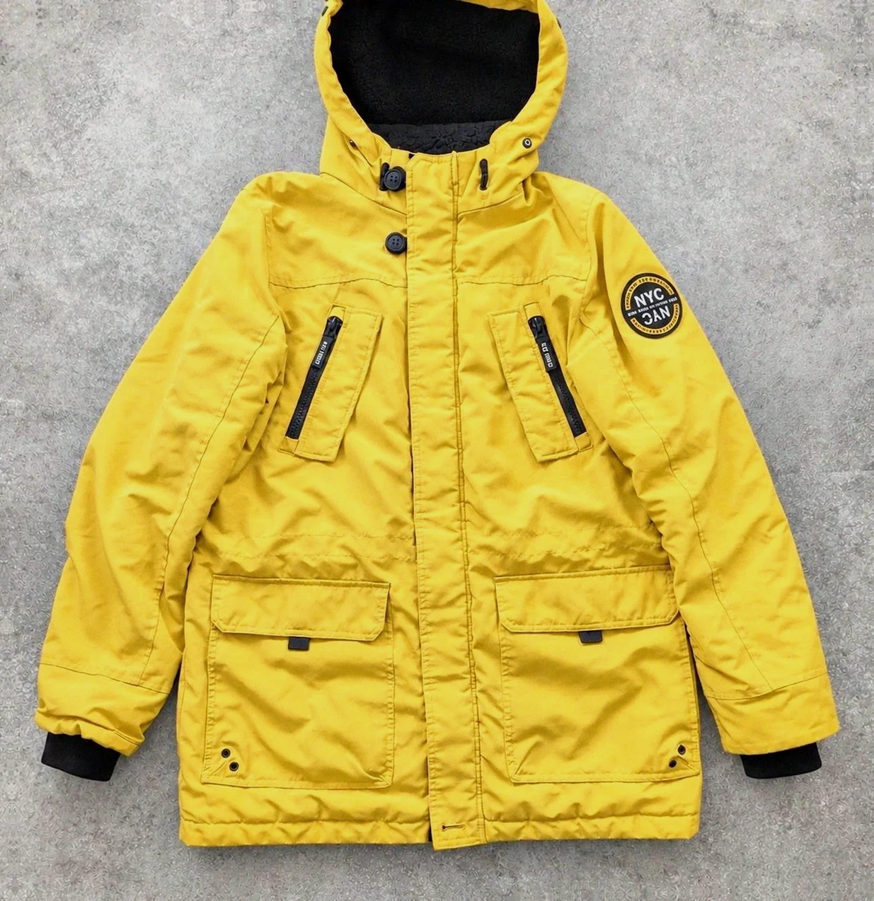 Parka moutarde C&A Prdct //083 outdoor workwear NYC Brooklyn L/XL