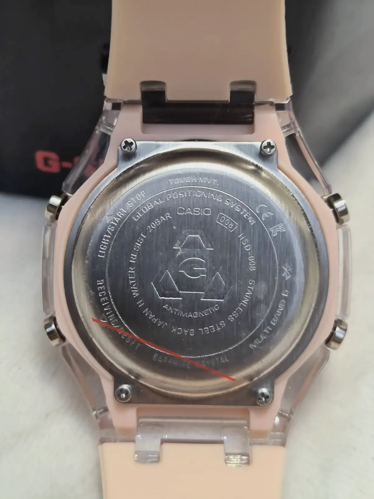 Montre G-Shock rose transparent – Casio – rose poudré – taille S 7