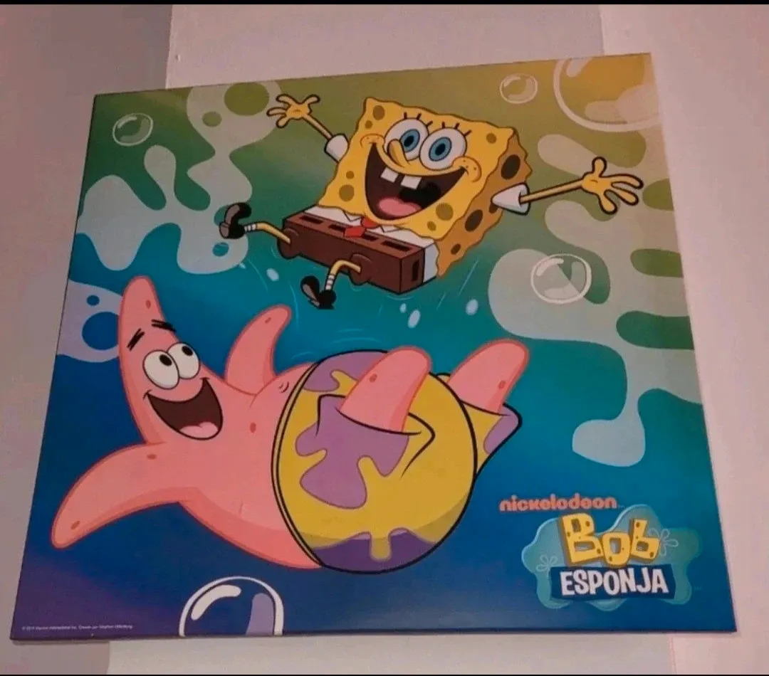 Lote 2 cuadros decoración Bob Esponja y Patricio – Nickelodeon 4