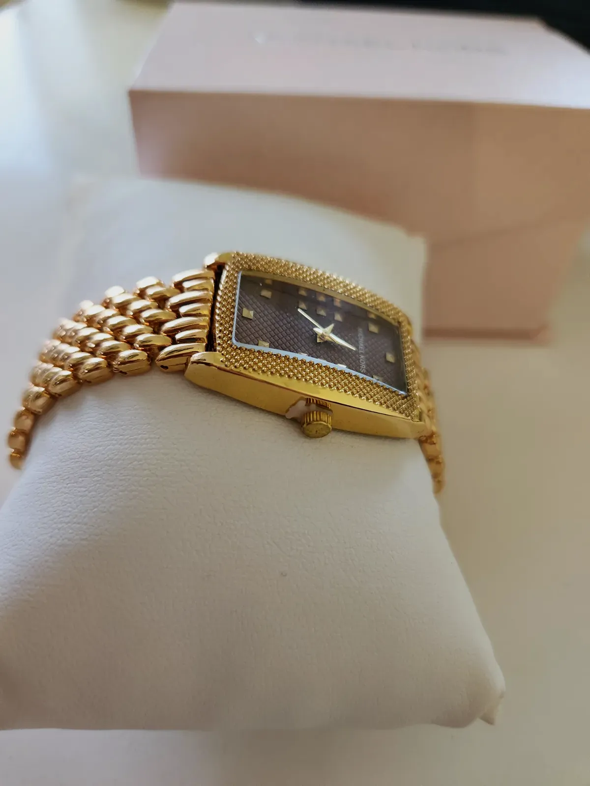 Montre Michael Kors dorée cadran chocolat – Michael Kors – doré – taille Taille unique 4
