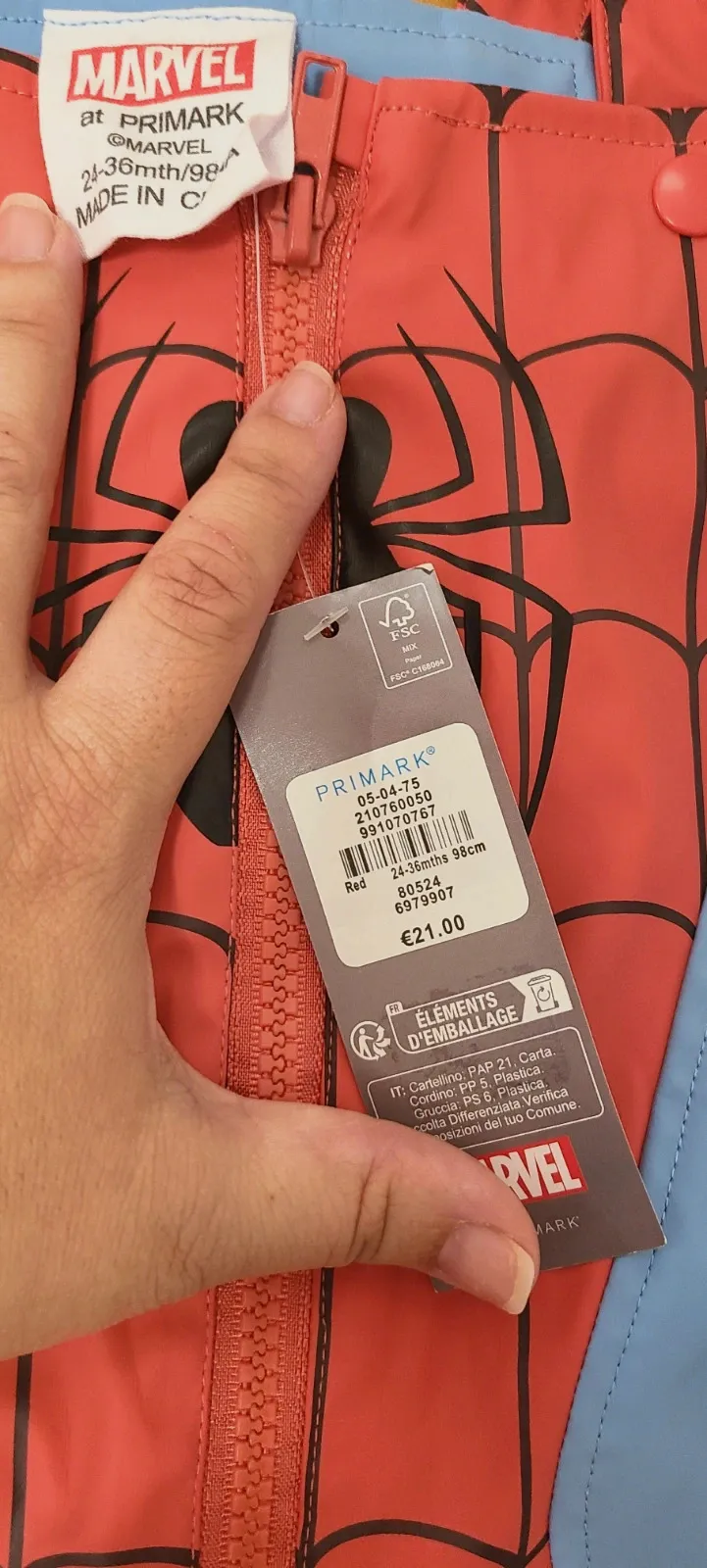 Buzo de nieve niño de spiderman talla 24-36 meses – Primark – taille 24-36 mois / 92 cm 5