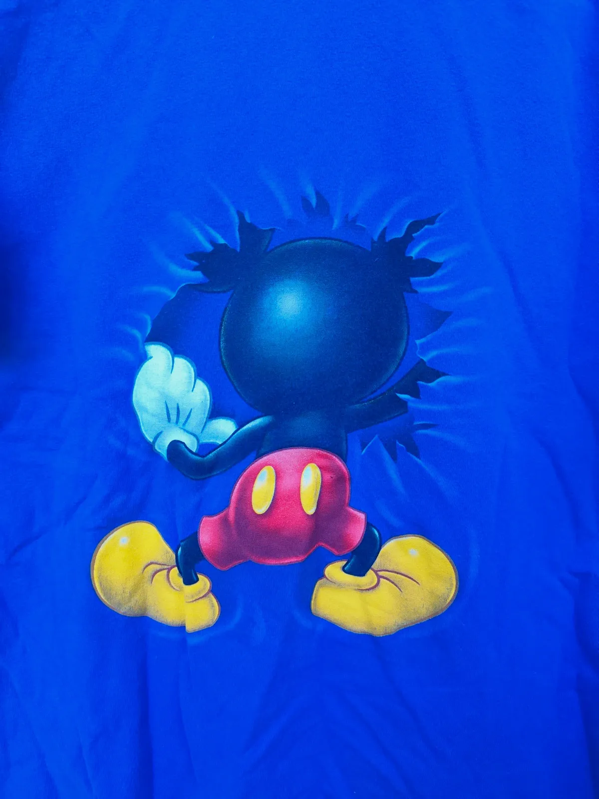 T-shirt Mickey Walt Disney World bleu vintage – Disney – bleu – taille L 4
