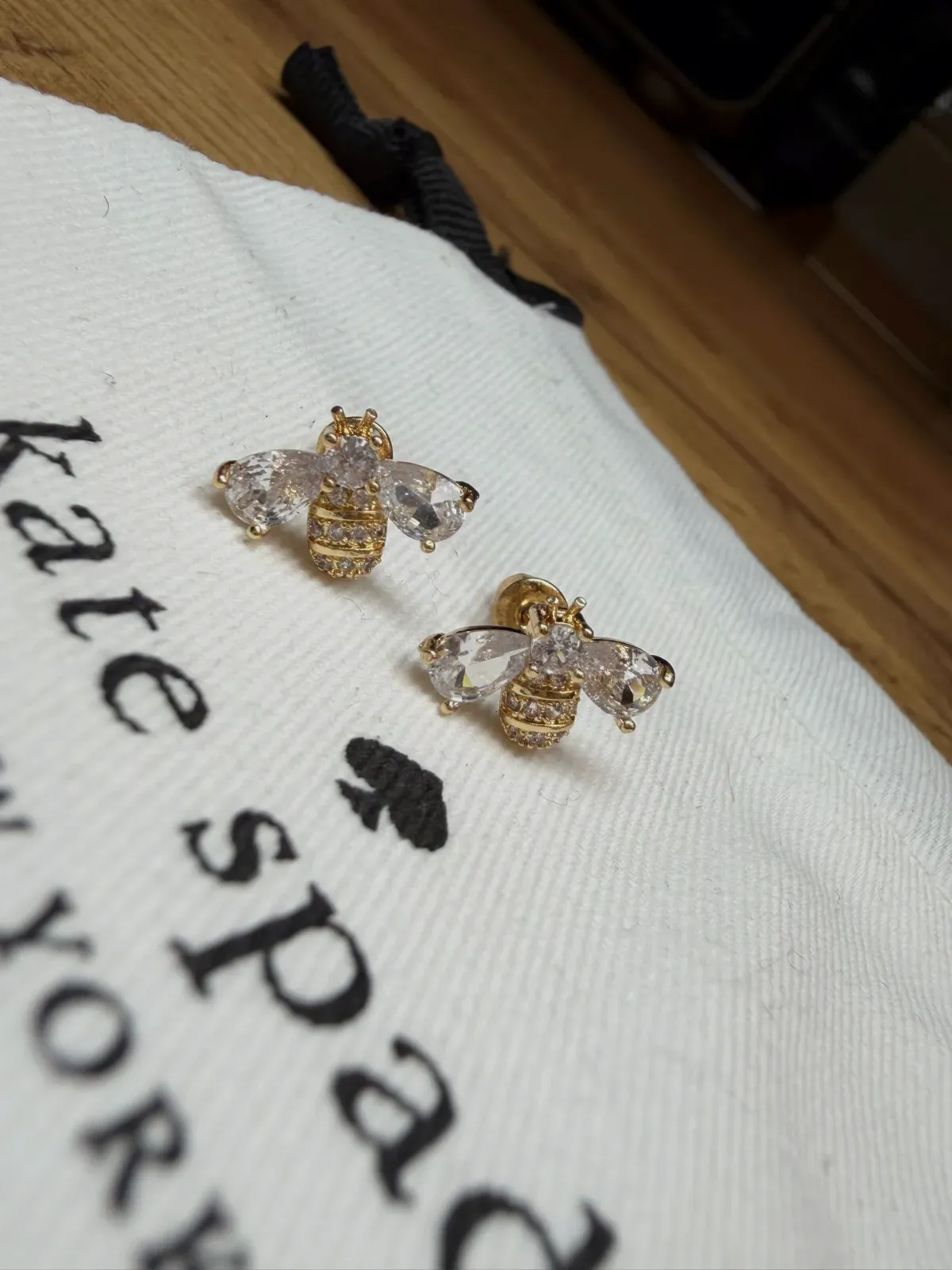Boucles d'oreilles abeille Kate Spade ( or rose )  – Kate Spade – or rose – taille Taille unique 7
